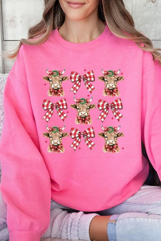 Cows & Bows Christmas Sweatshirt