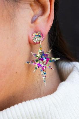 Star of Bethlehem Sparkle Earrings