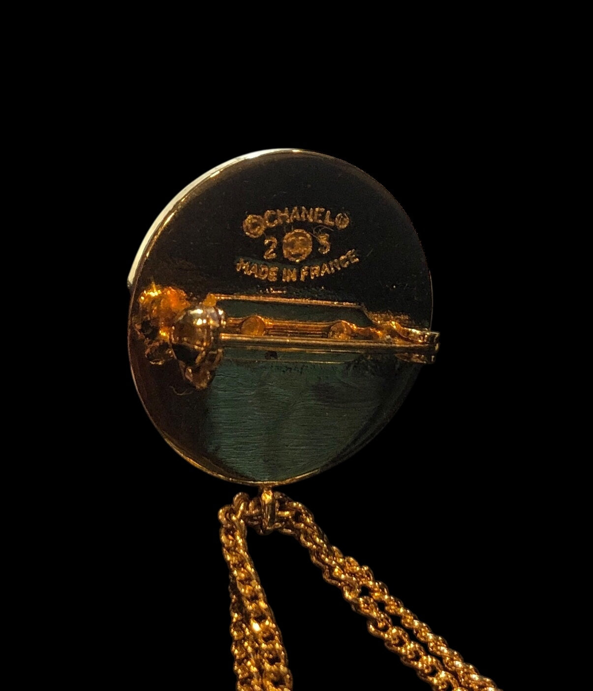 CHANEL Quilted Handbag Brooch