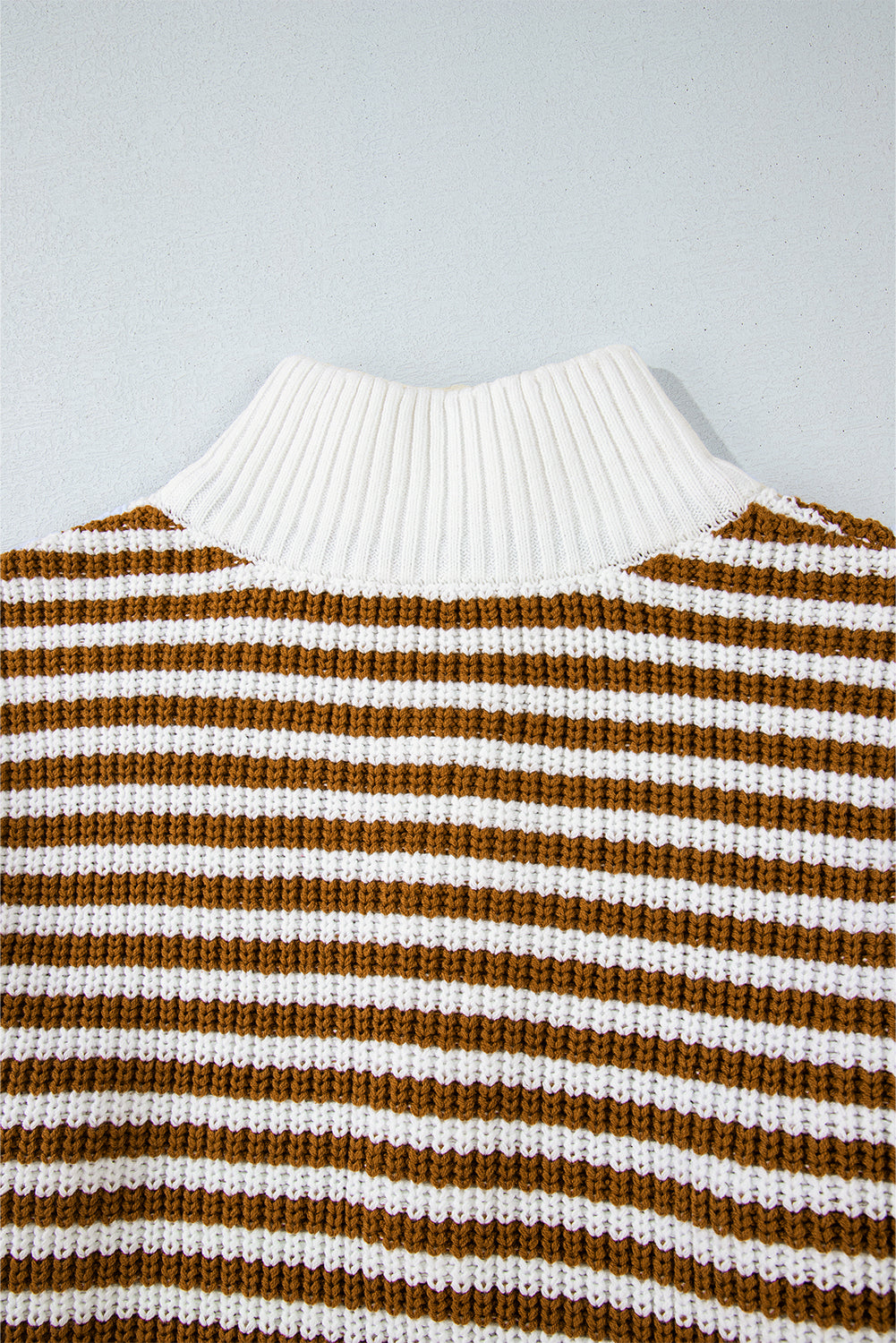 Stripe Zip Up Sweater