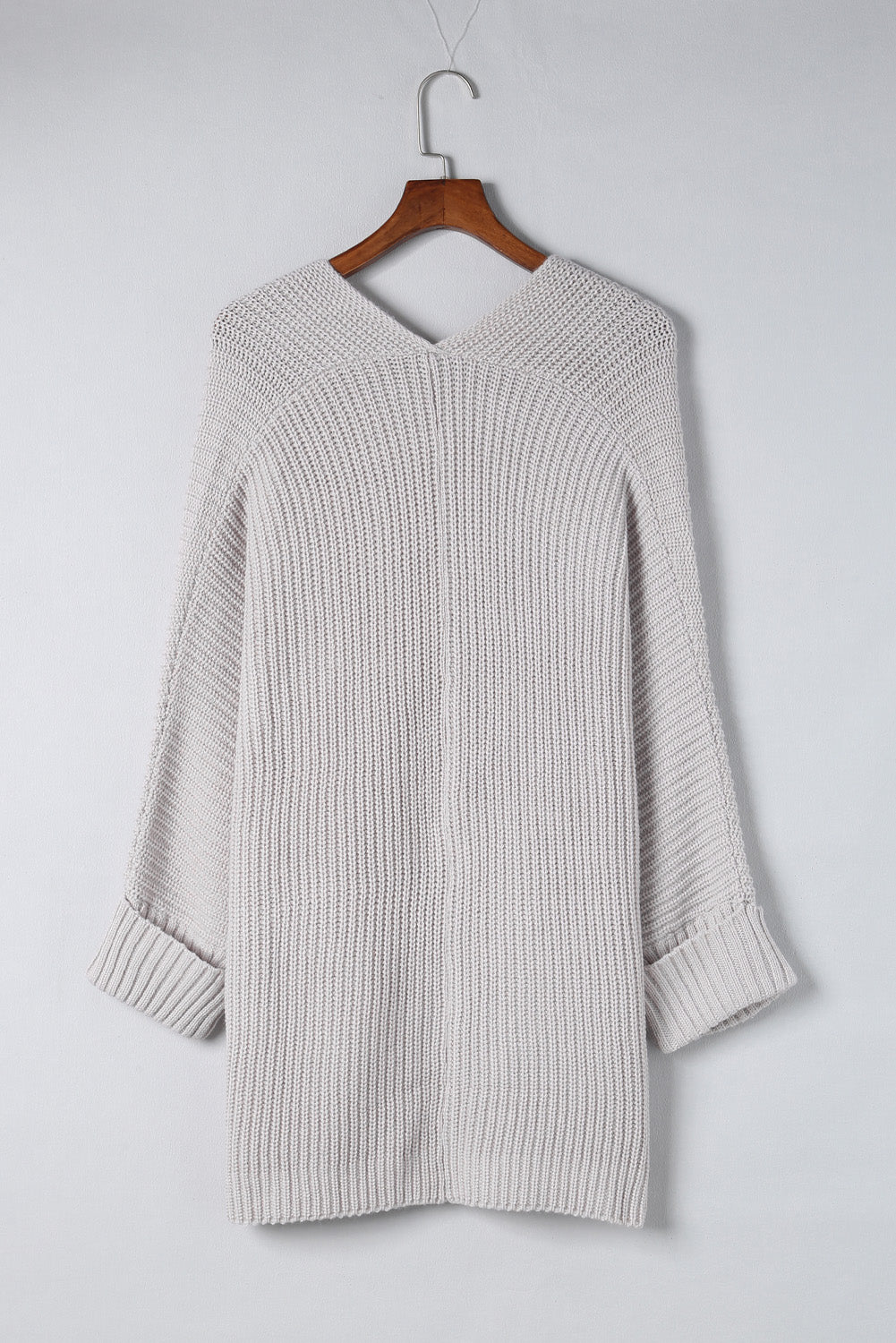 Batwing Sleeve Oversized Cable Knit Cardigan