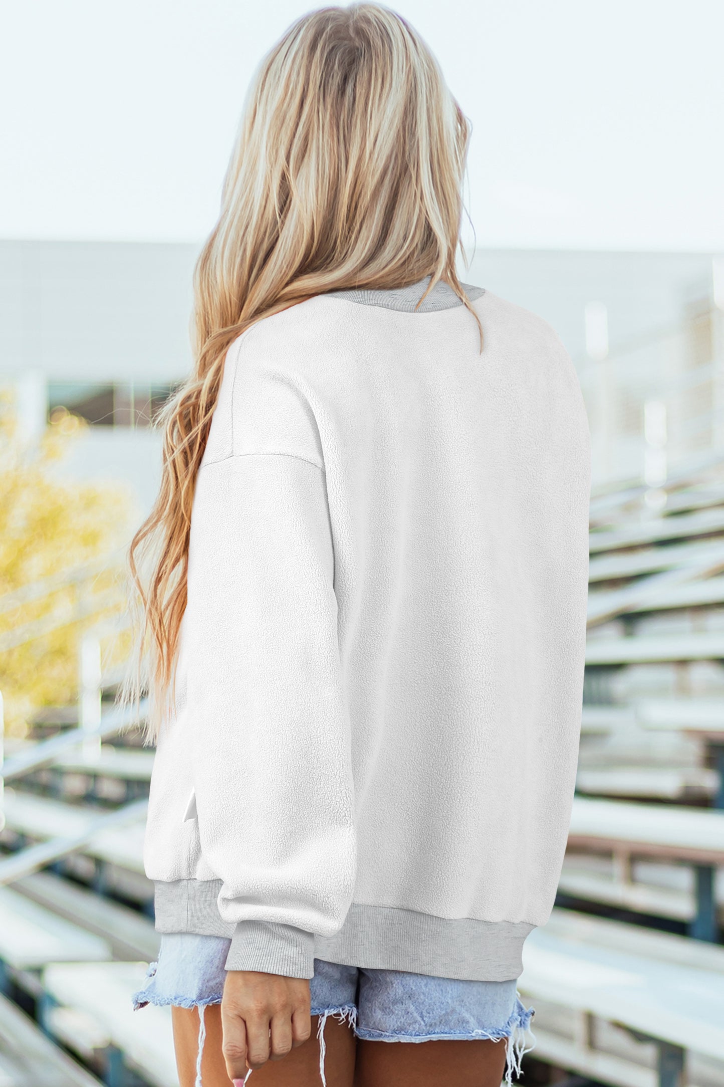 Reversible Mock Neck Sweatshirt