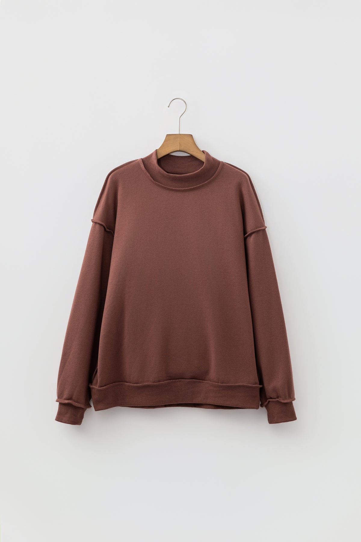 Reversible Mock Neck Sweatshirt