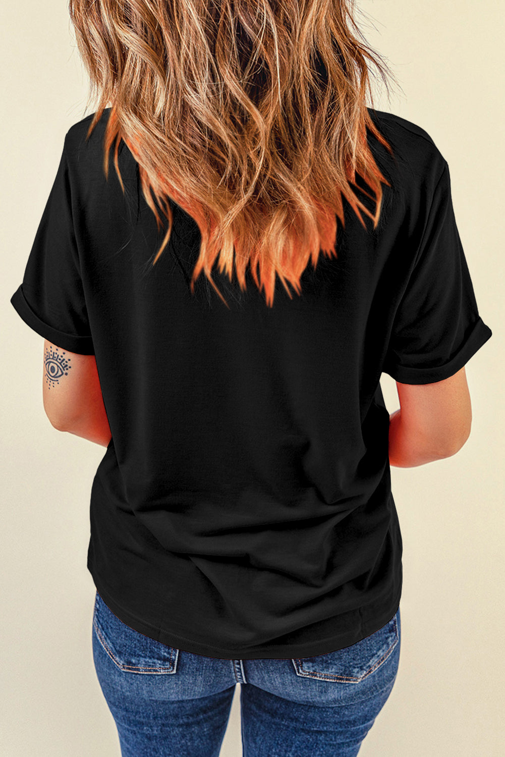 Glitzy Pumpkin Print Tee