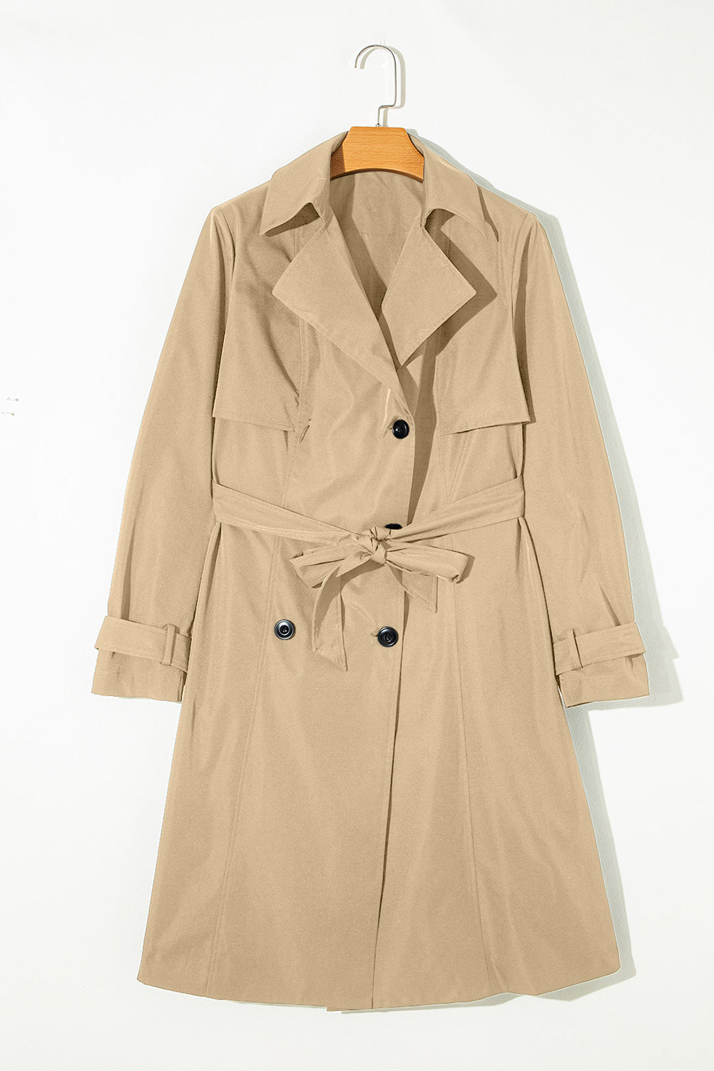 Khaki Belted Trench Coat