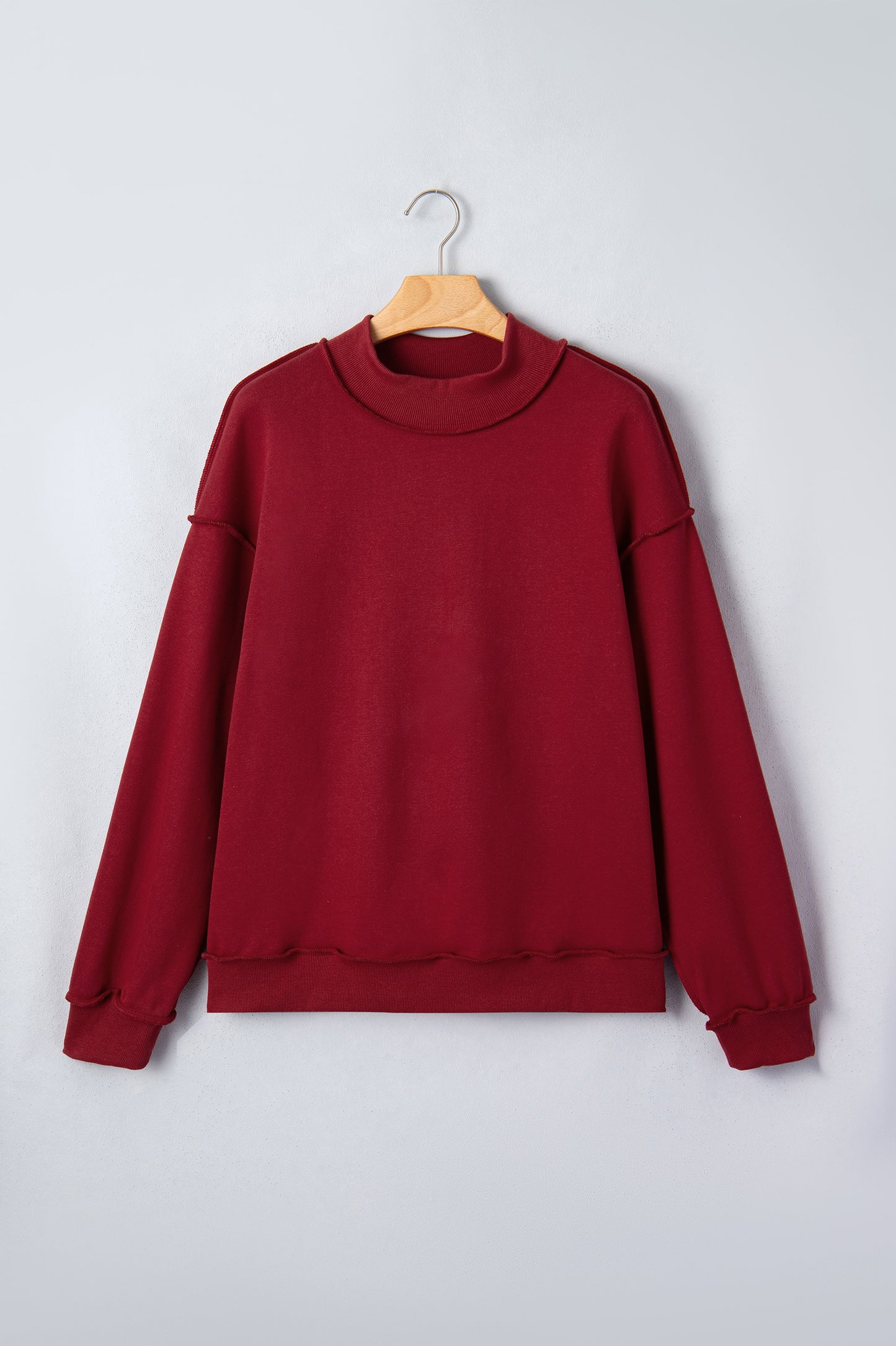 Reversible Mock Neck Sweatshirt