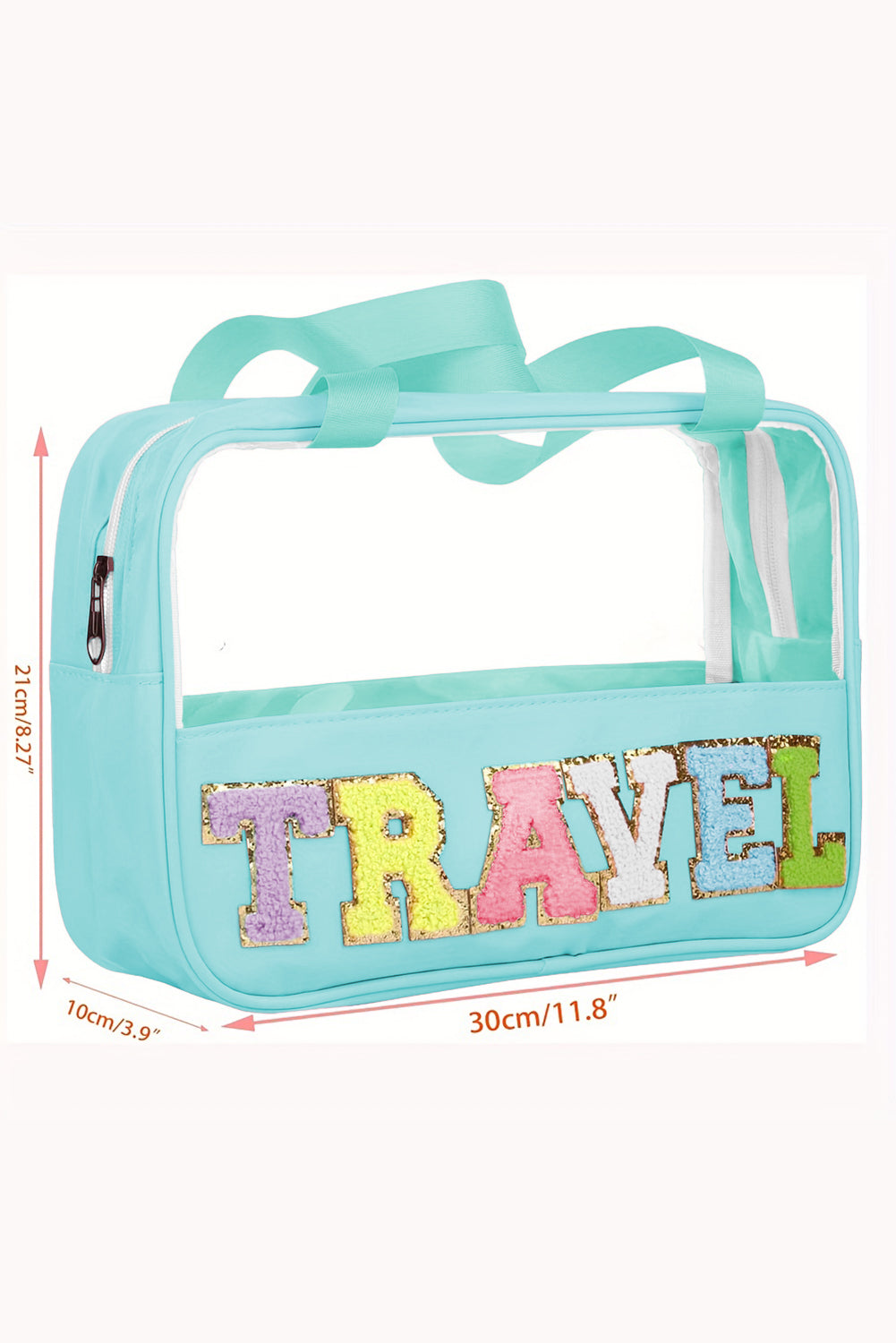 TRAVEL Clear Plastic Makeup Bag