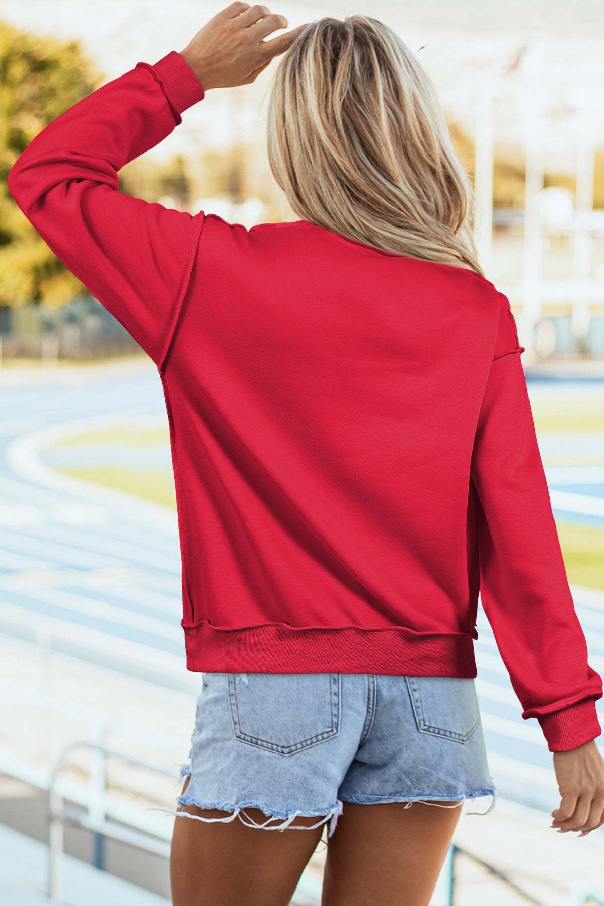 Reversible Mock Neck Sweatshirt