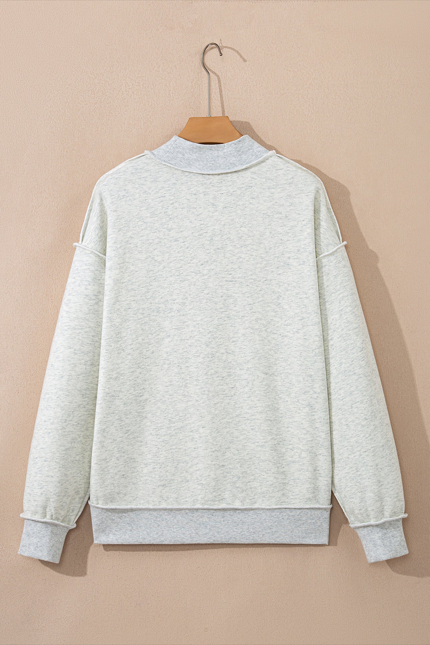 Reversible Mock Neck Sweatshirt