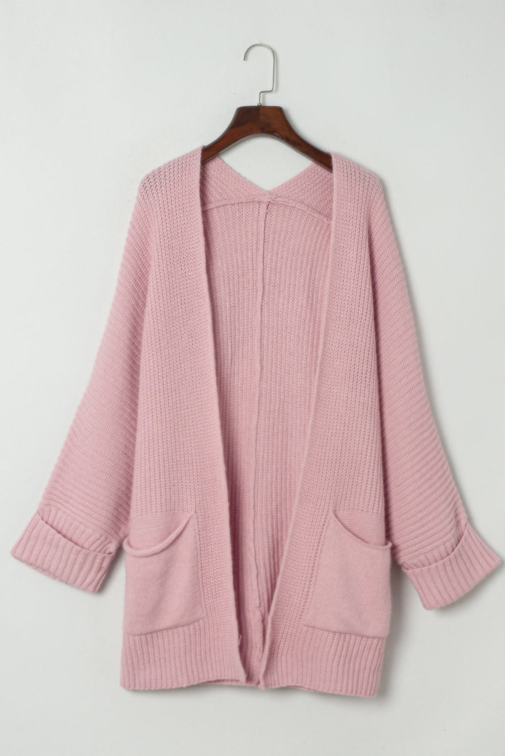 Batwing Sleeve Oversized Cable Knit Cardigan