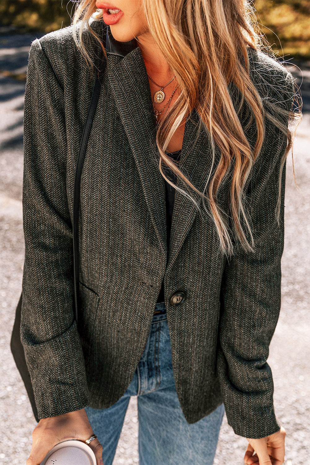 Herringbone Blazer