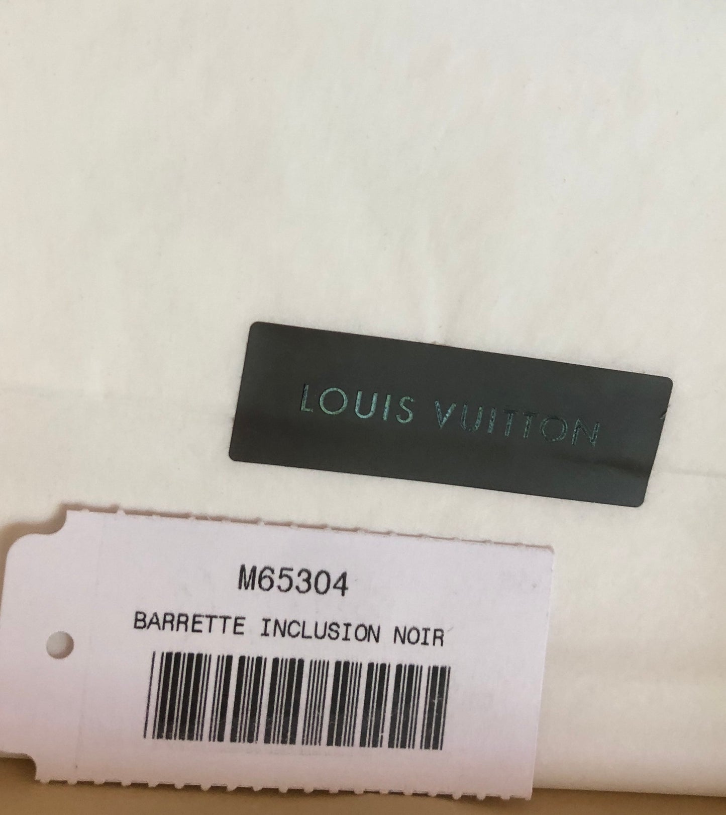 Louis Vuitton M65304 Barrette Inclusion Noir Black Hair Clip Box Dust Bag