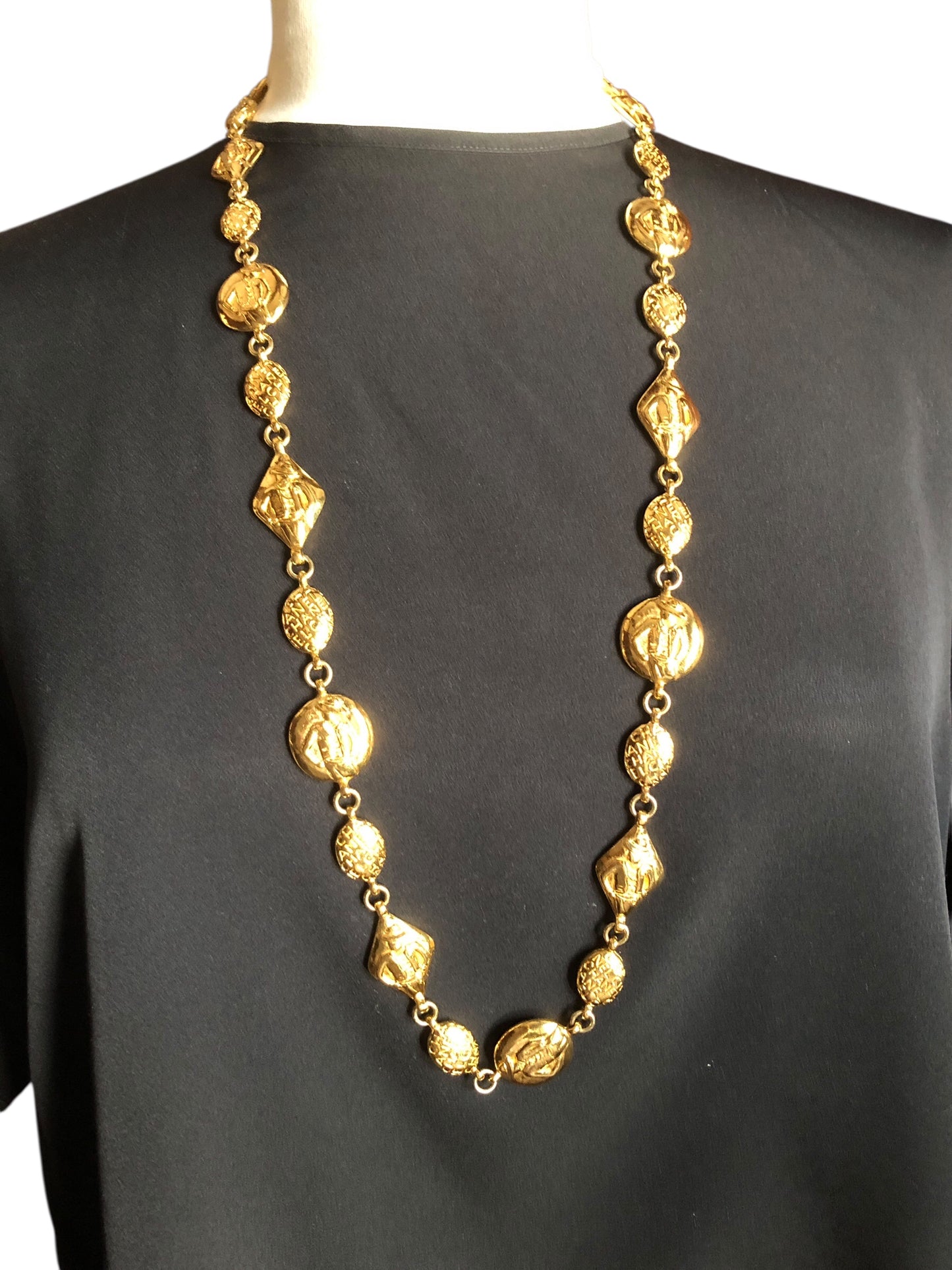 CHANEL Vintage 90’s Coco Mlle Beads Necklace