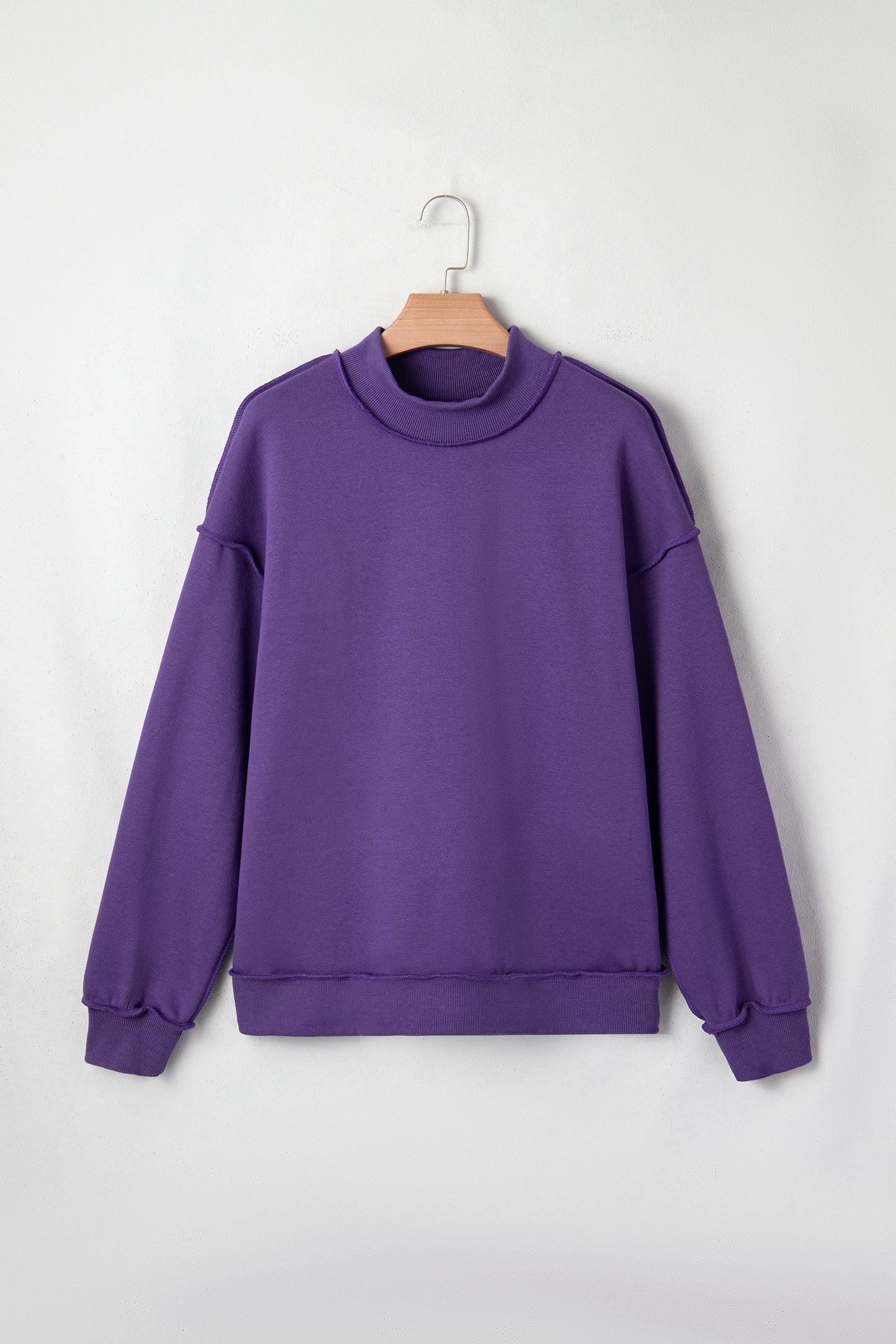 Reversible Mock Neck Sweatshirt