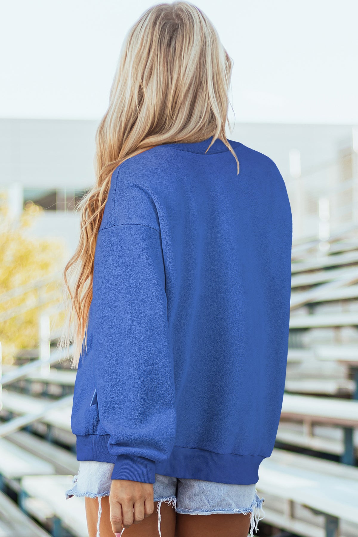 Reversible Mock Neck Sweatshirt