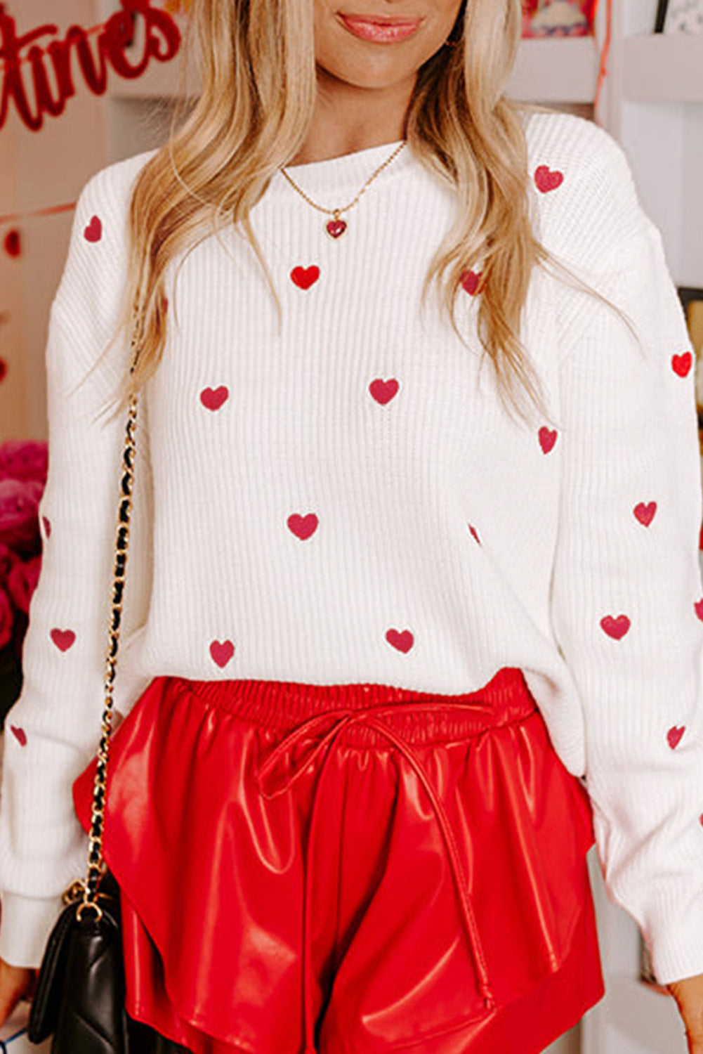 Mini Hearts Sweater