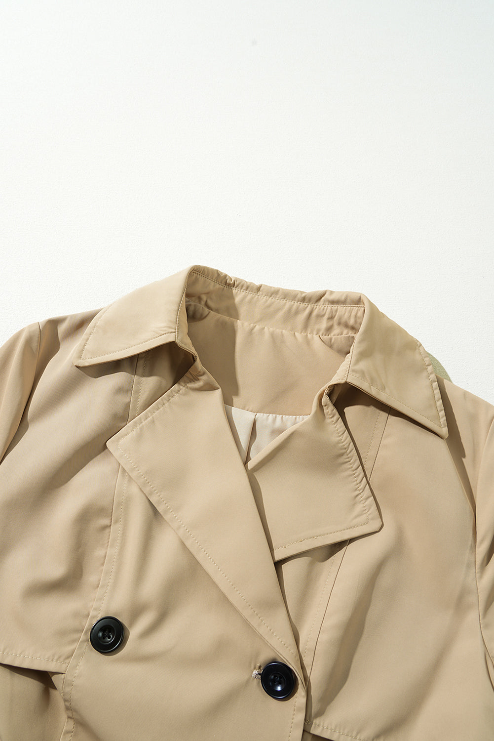 Khaki Belted Trench Coat