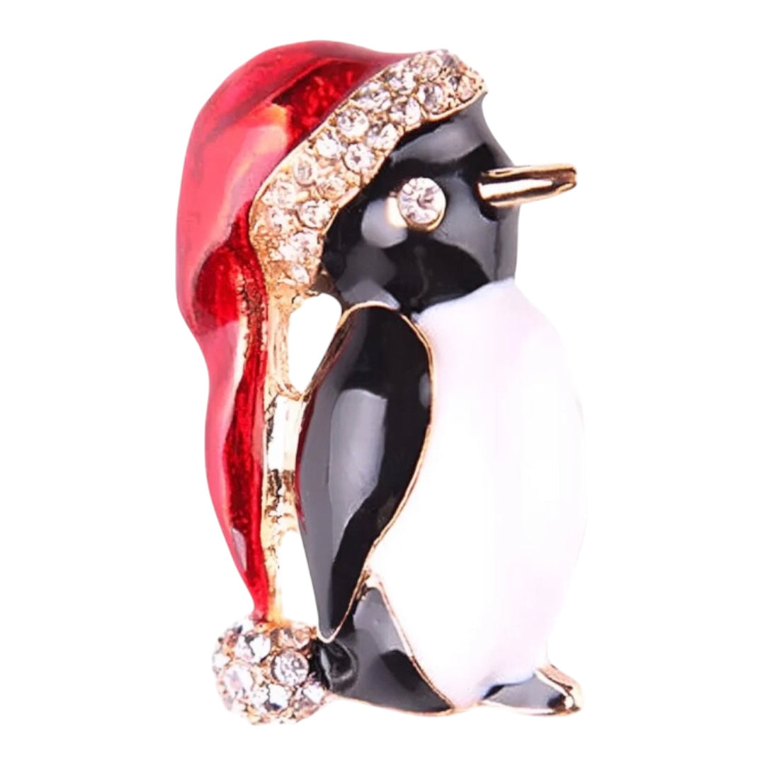 Penguin Gold Brooch