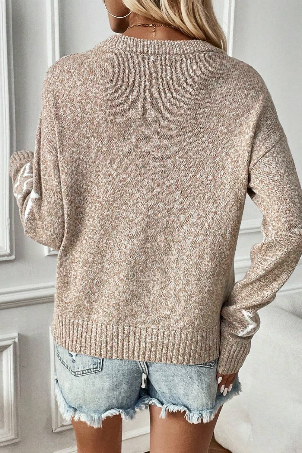 Stars Drop Shoulder Sweater