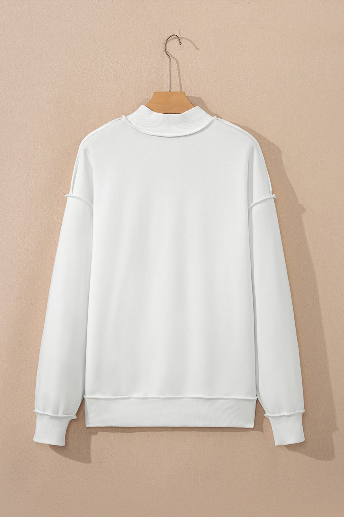 Reversible Mock Neck Sweatshirt