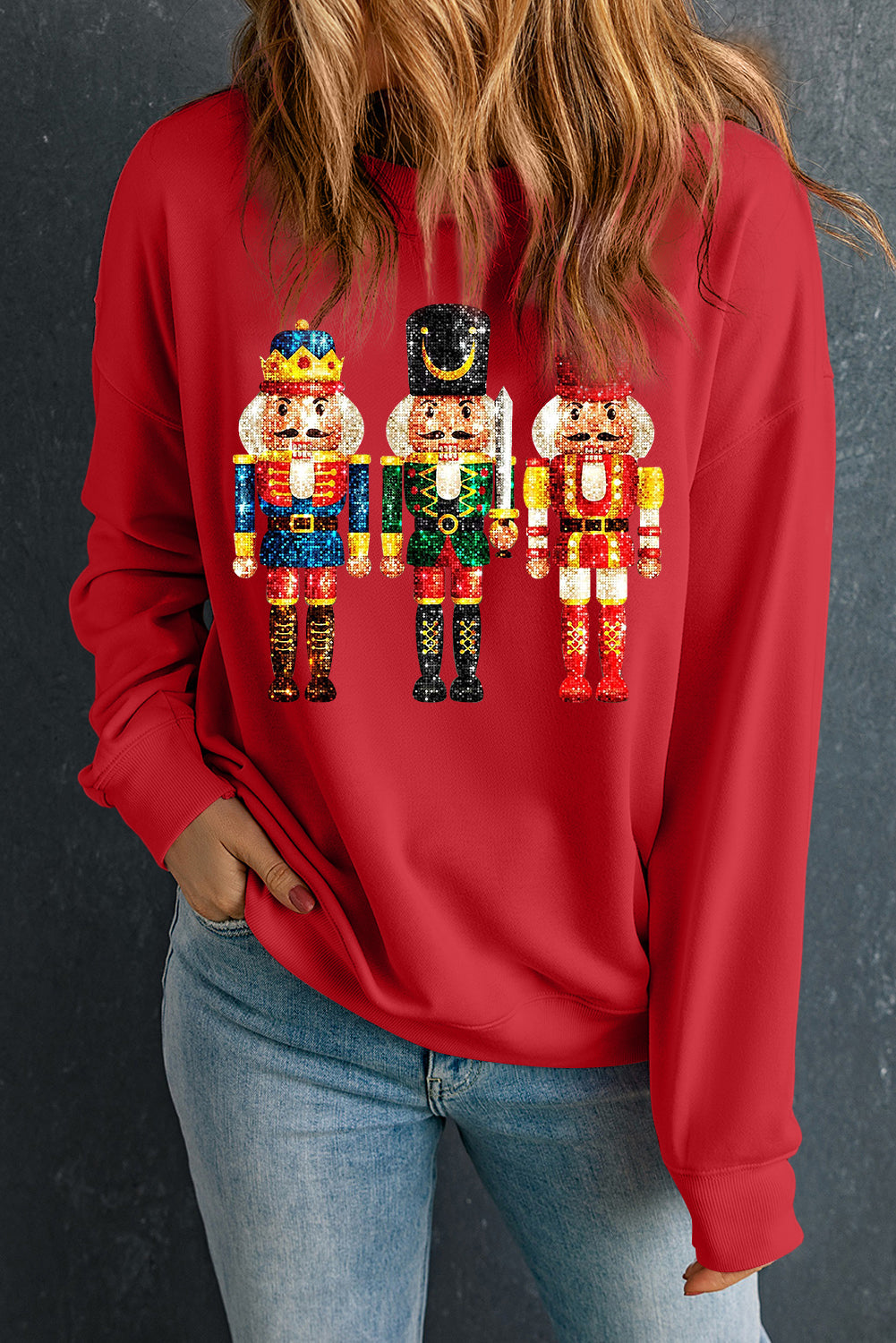 Metallic Nutcracker Sweatshirt