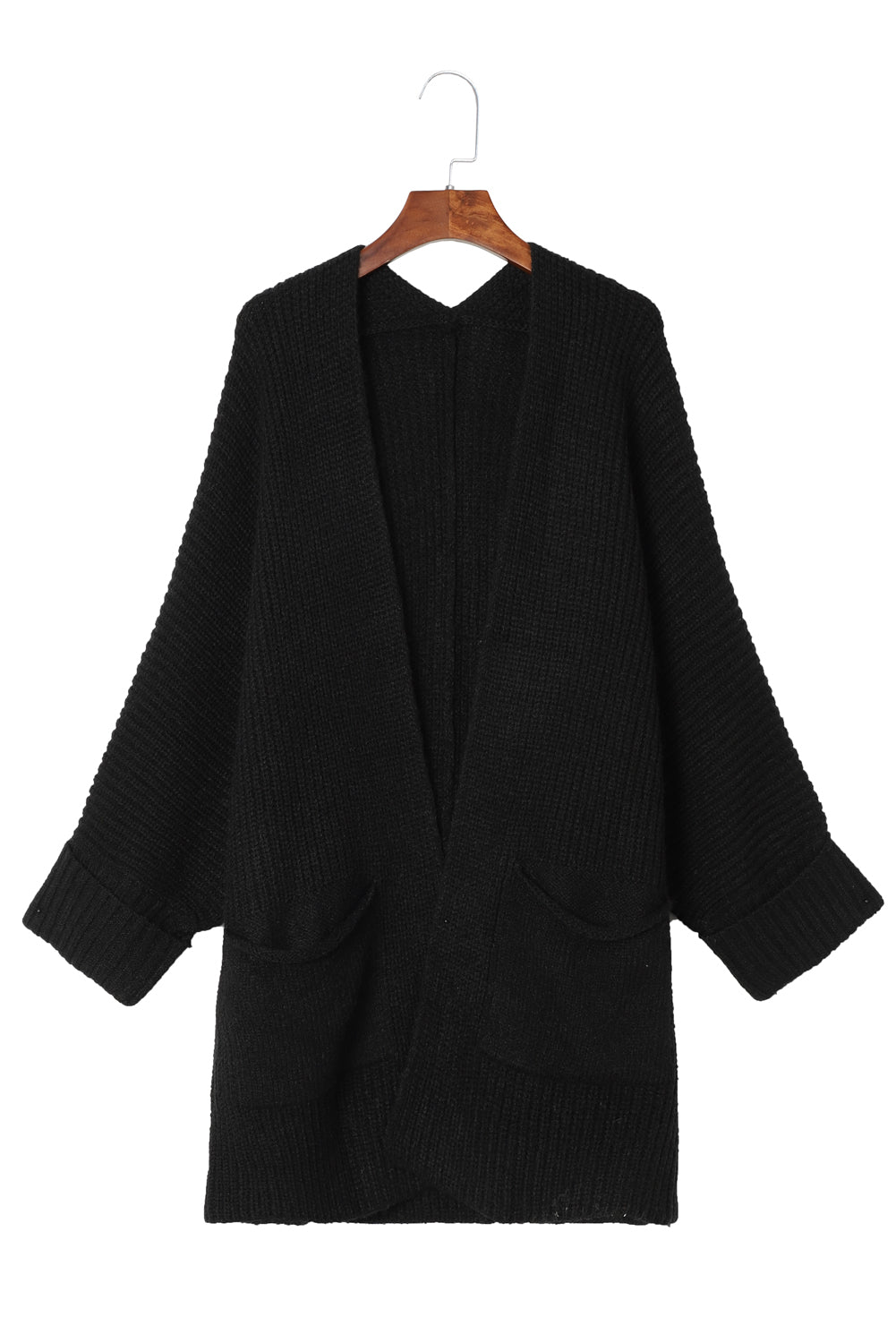 Batwing Sleeve Oversized Cable Knit Cardigan