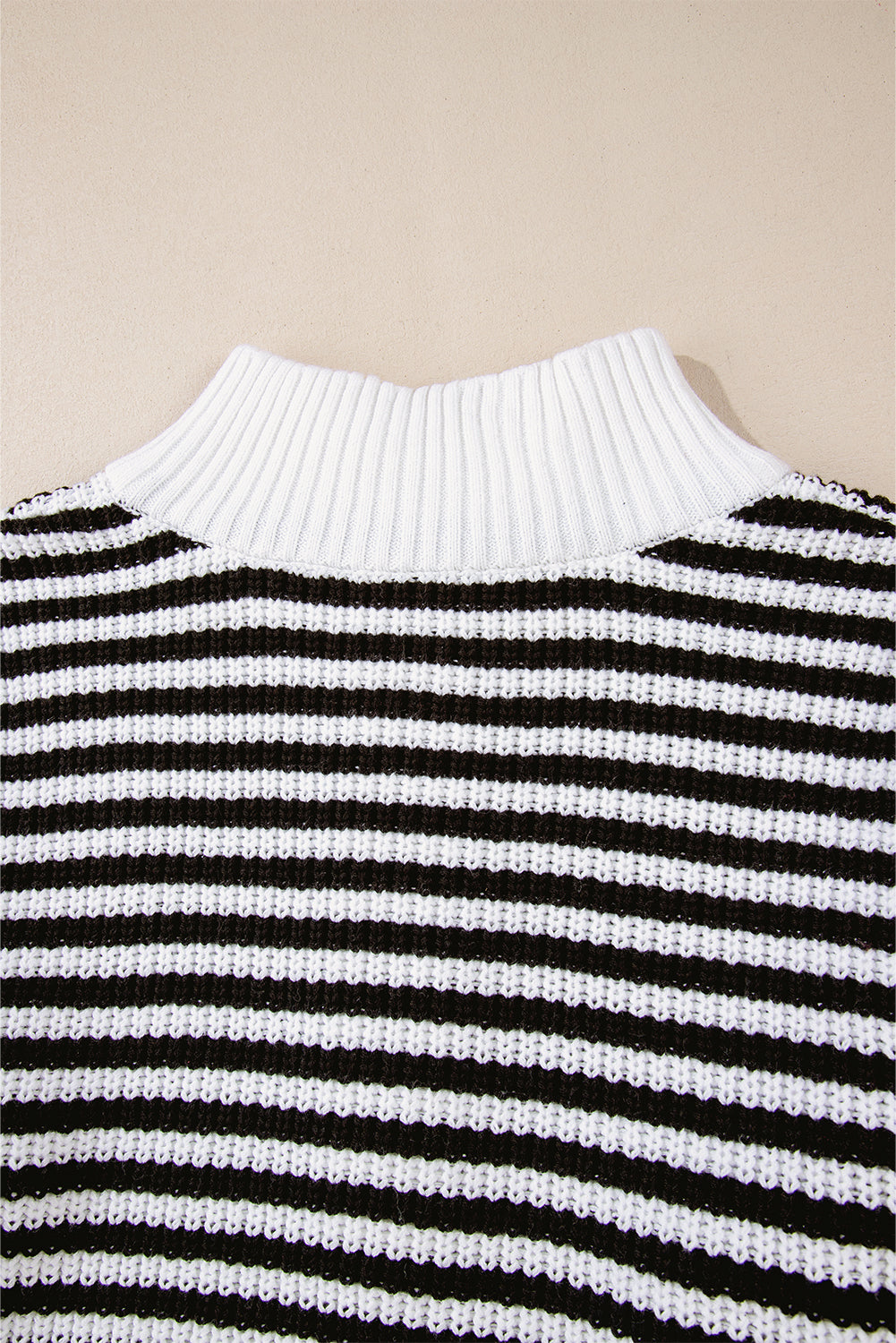 Stripe Zip Up Sweater