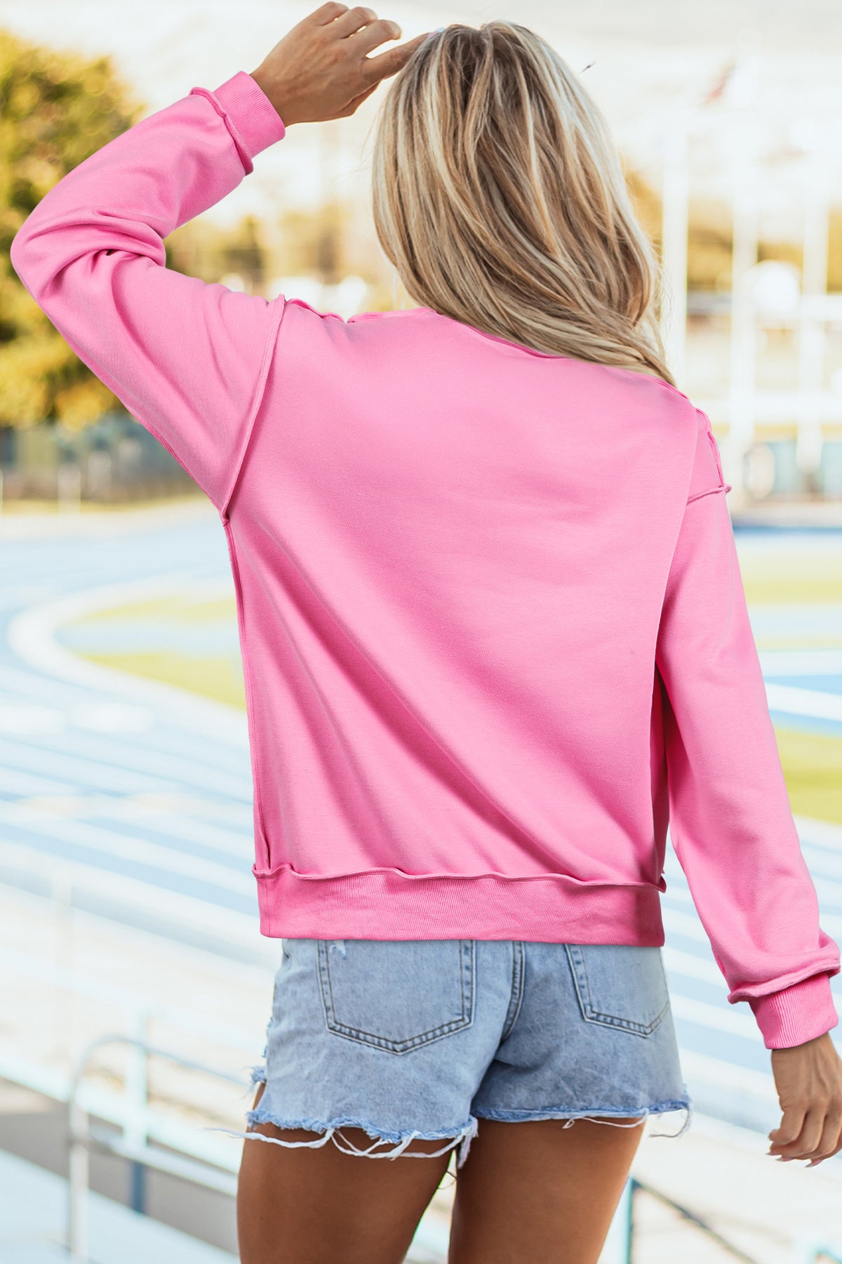 Reversible Mock Neck Sweatshirt