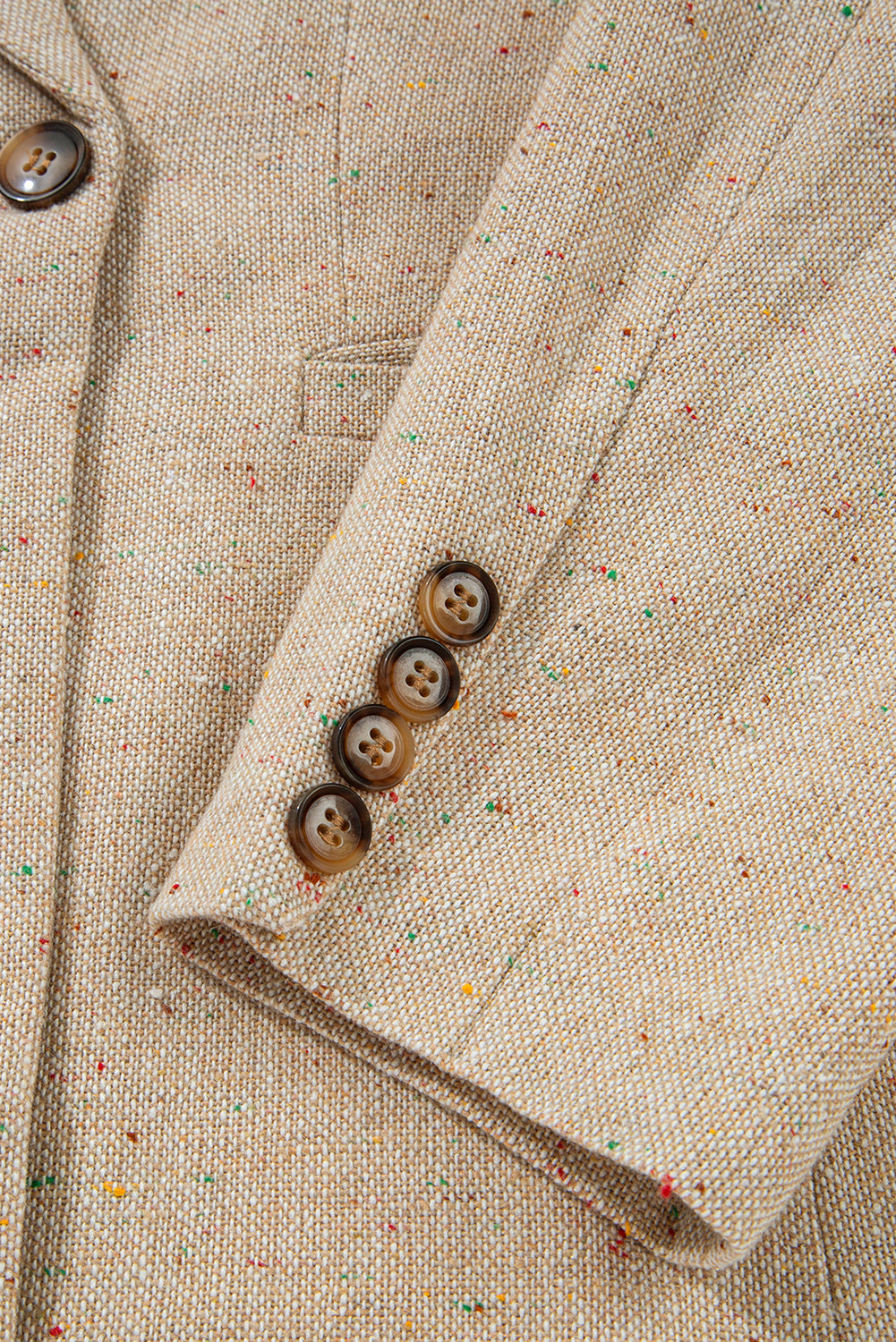 Oatmeal Single Breasted Blazer