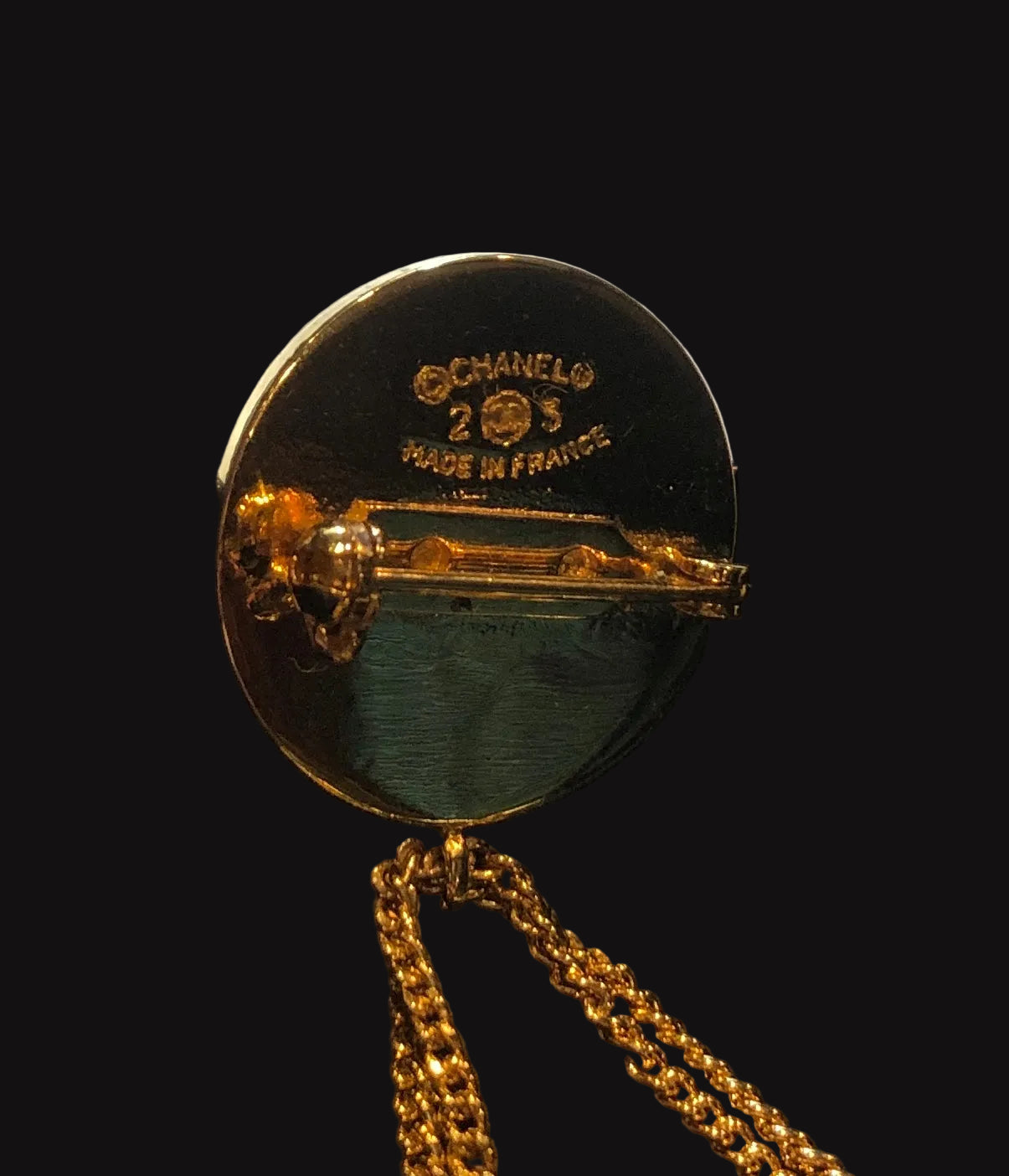 CHANEL Quilted Handbag Brooch