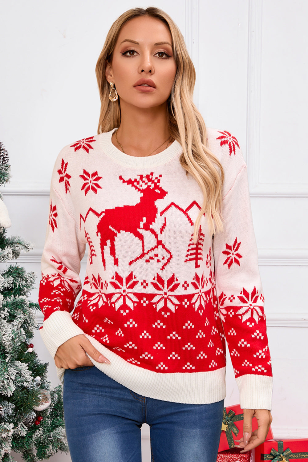 Deer Nordic Sweater