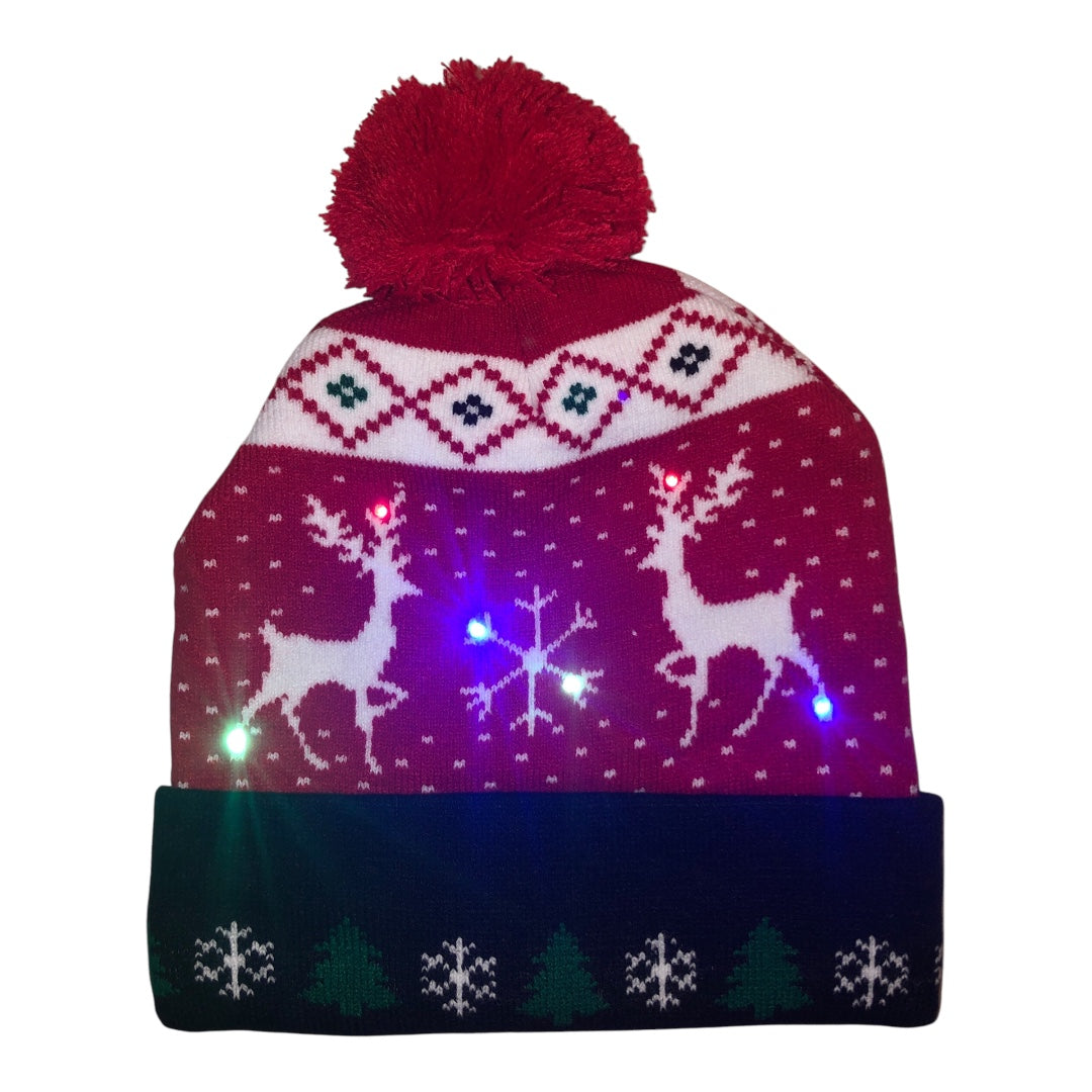 Reindeer Light Up Cap