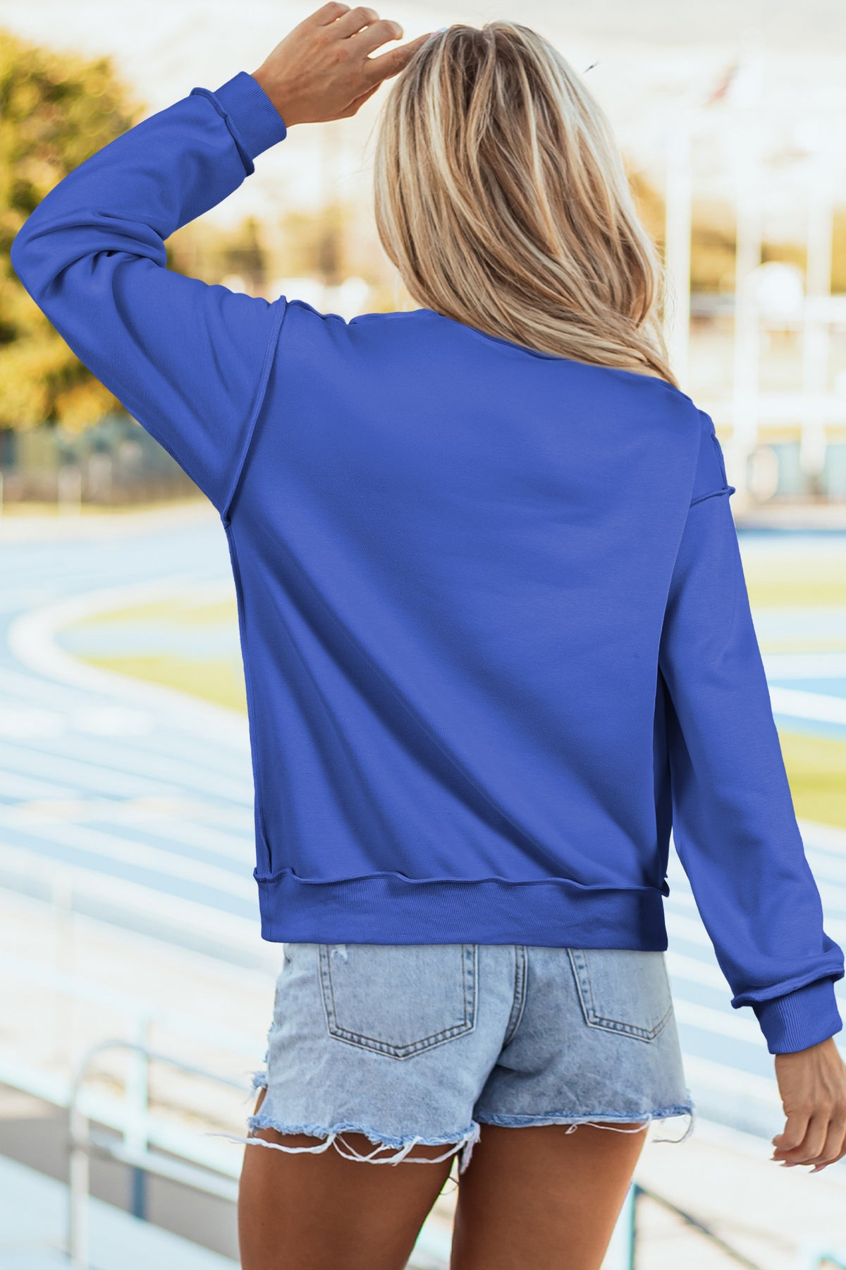 Reversible Mock Neck Sweatshirt