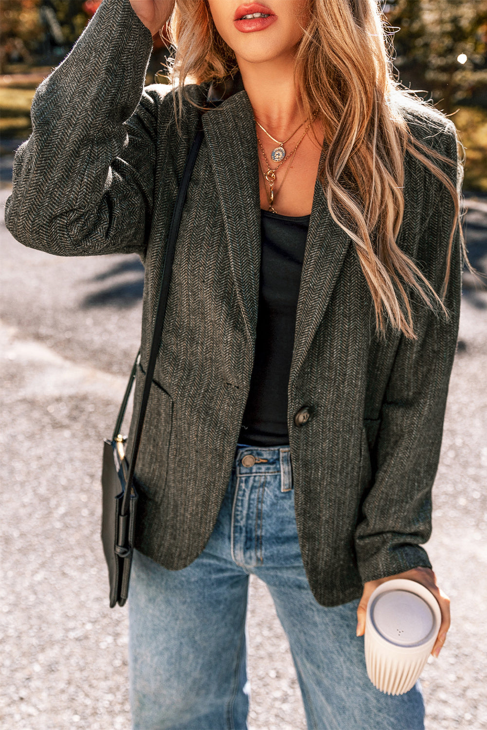 Herringbone Blazer