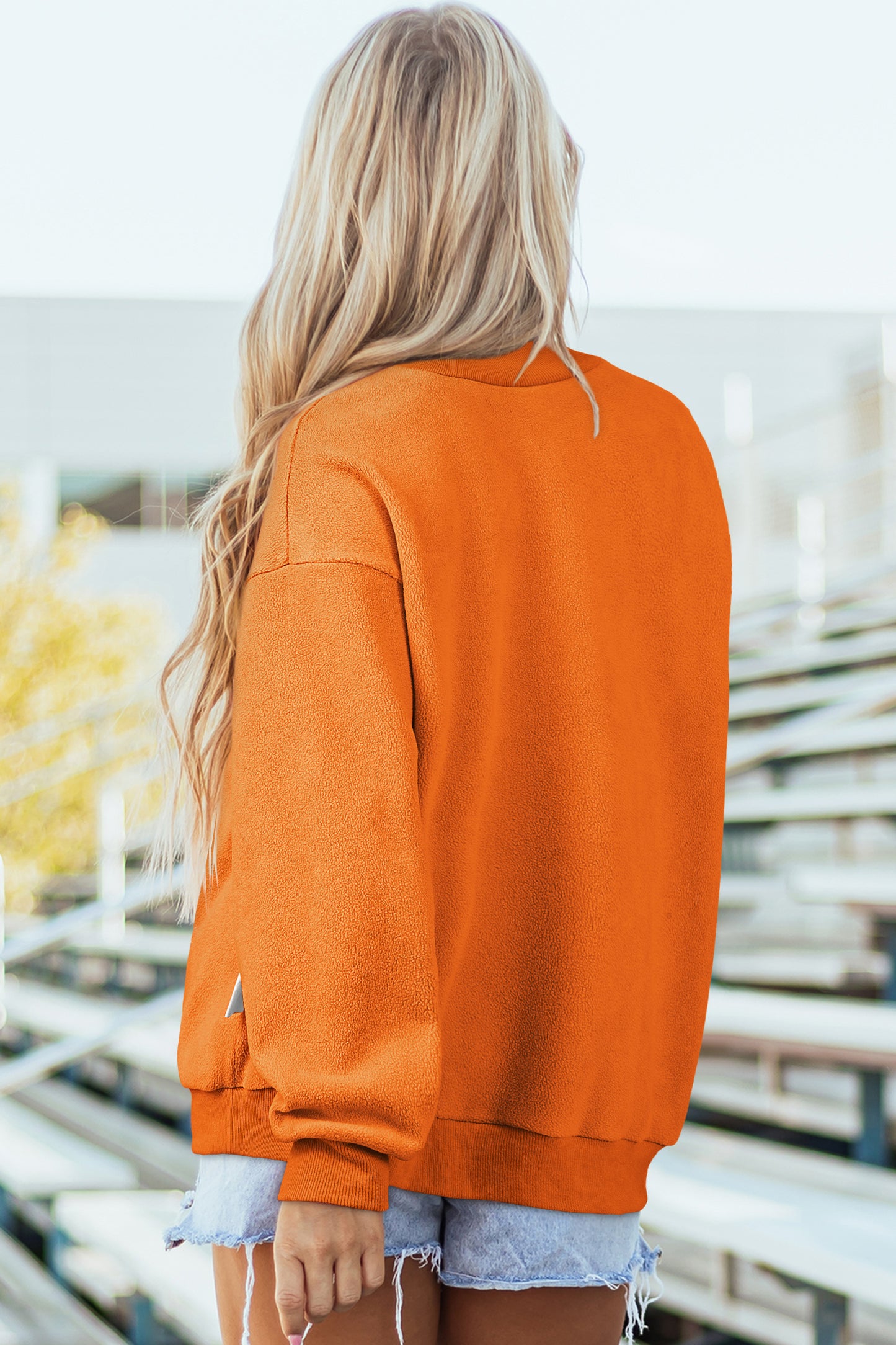 Reversible Mock Neck Sweatshirt