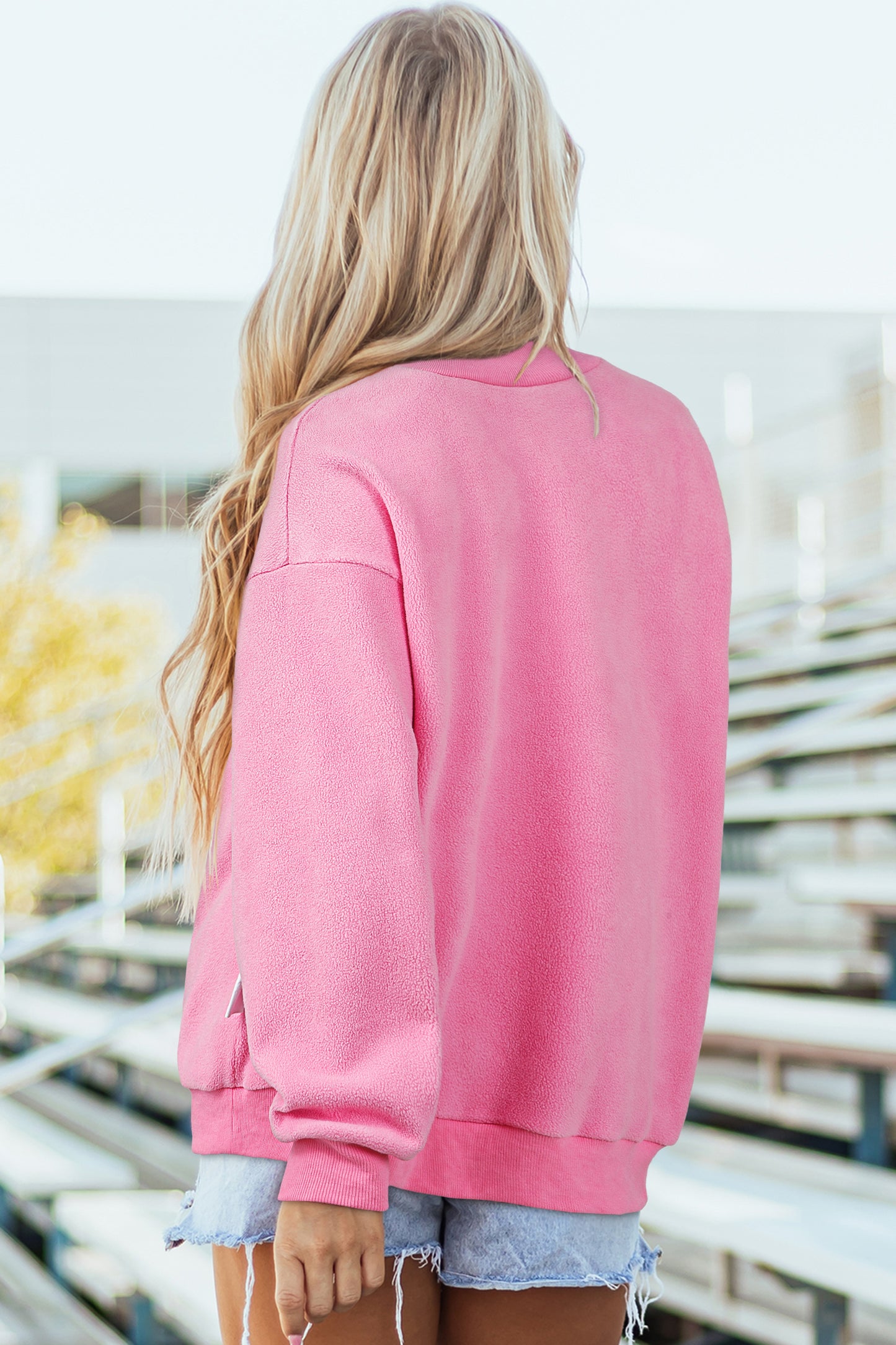Reversible Mock Neck Sweatshirt