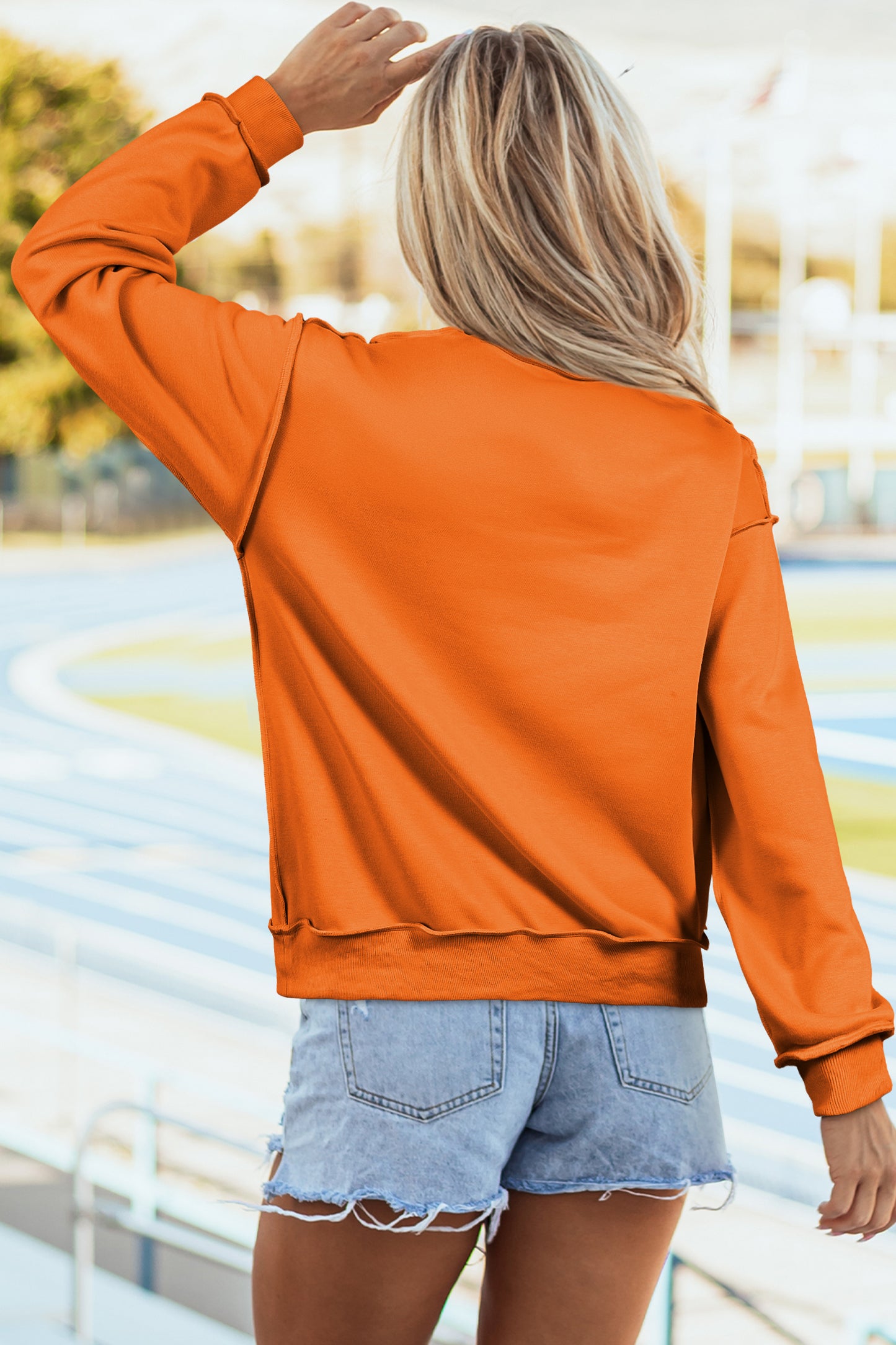 Reversible Mock Neck Sweatshirt
