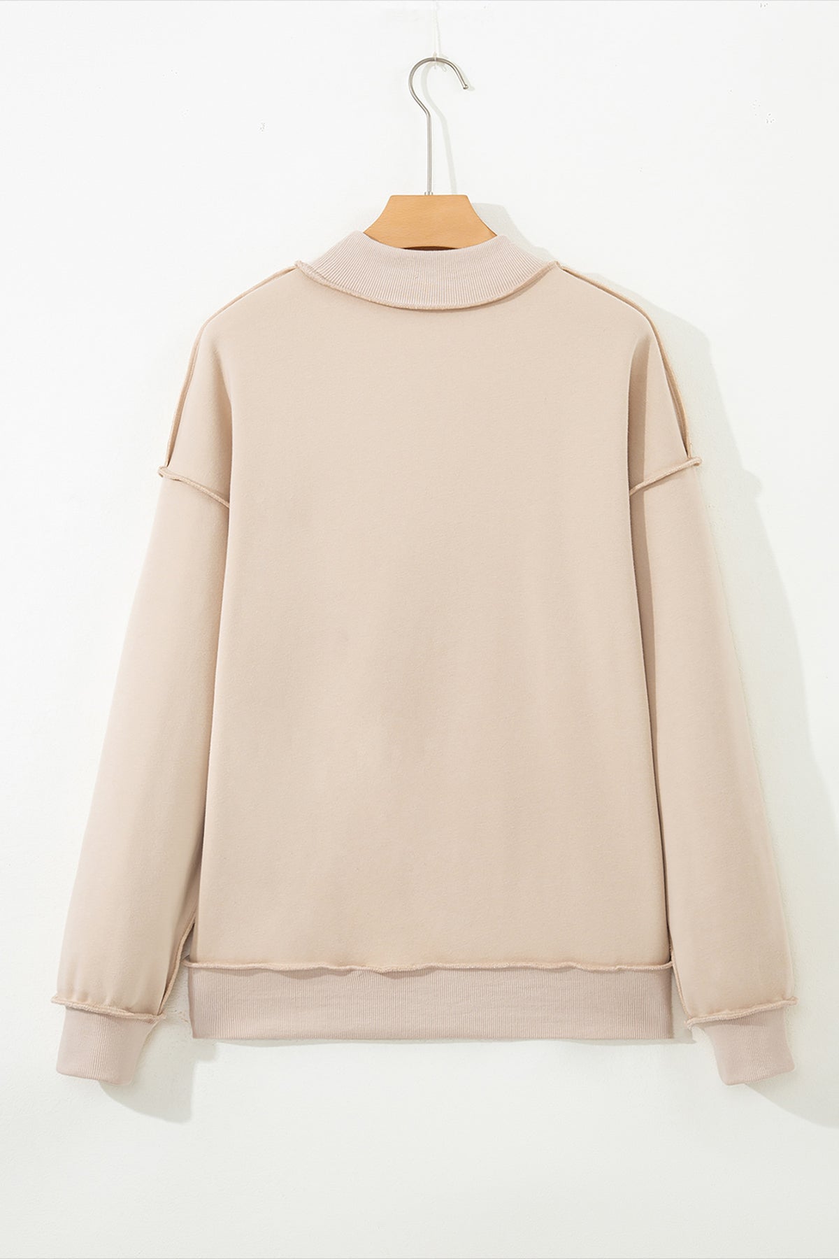 Reversible Mock Neck Sweatshirt