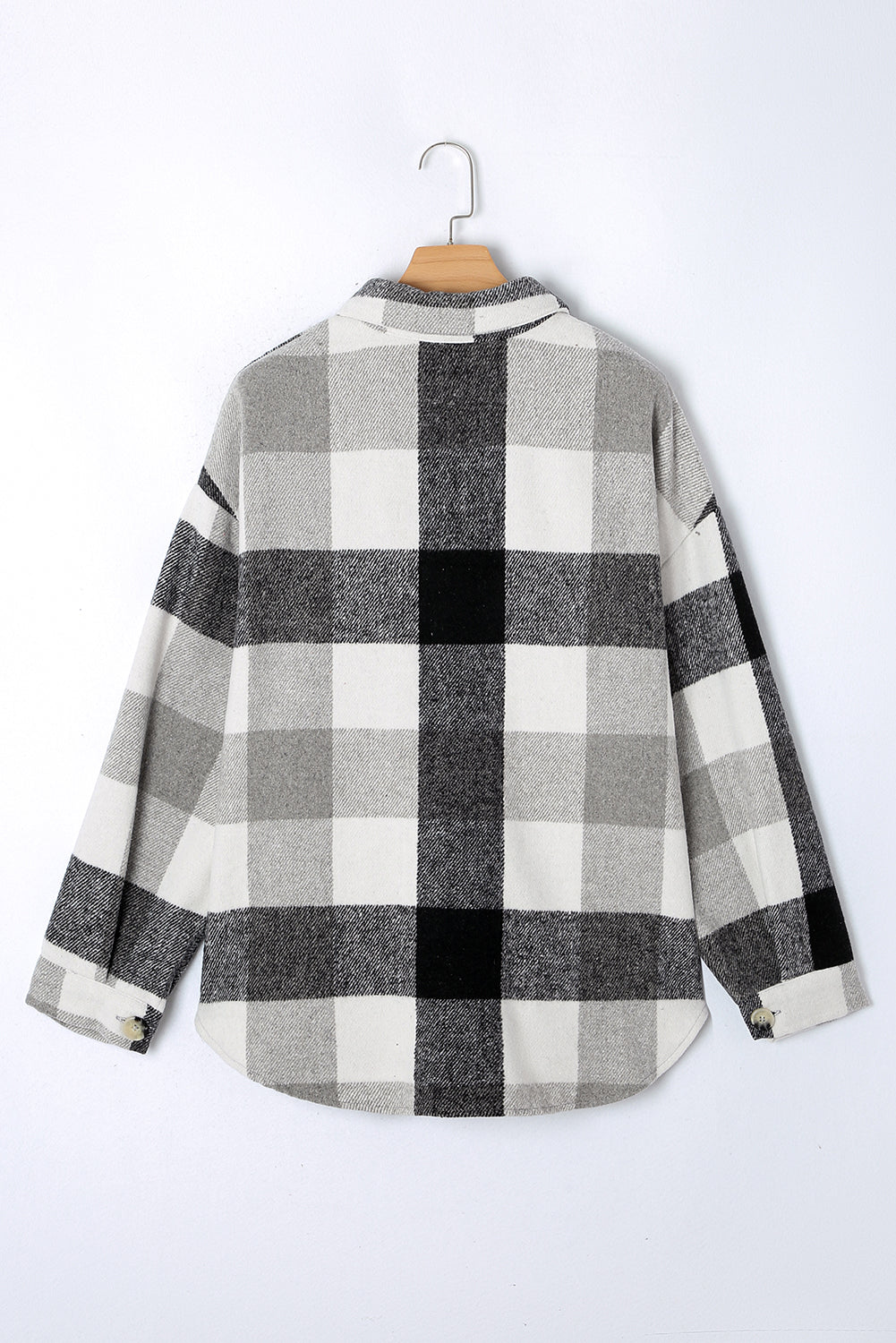 Checked Shacket Plus Size