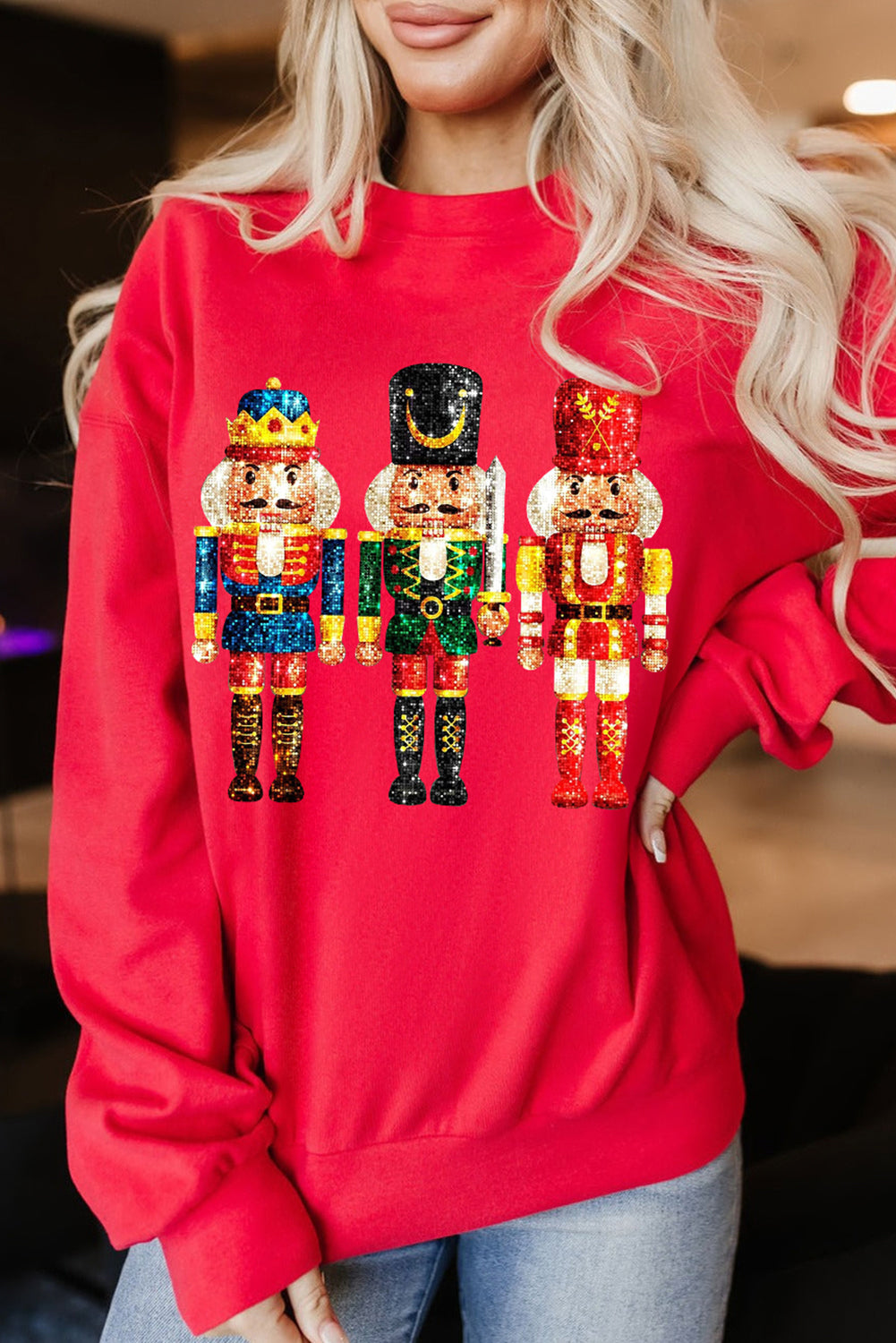 Metallic Nutcracker Sweatshirt