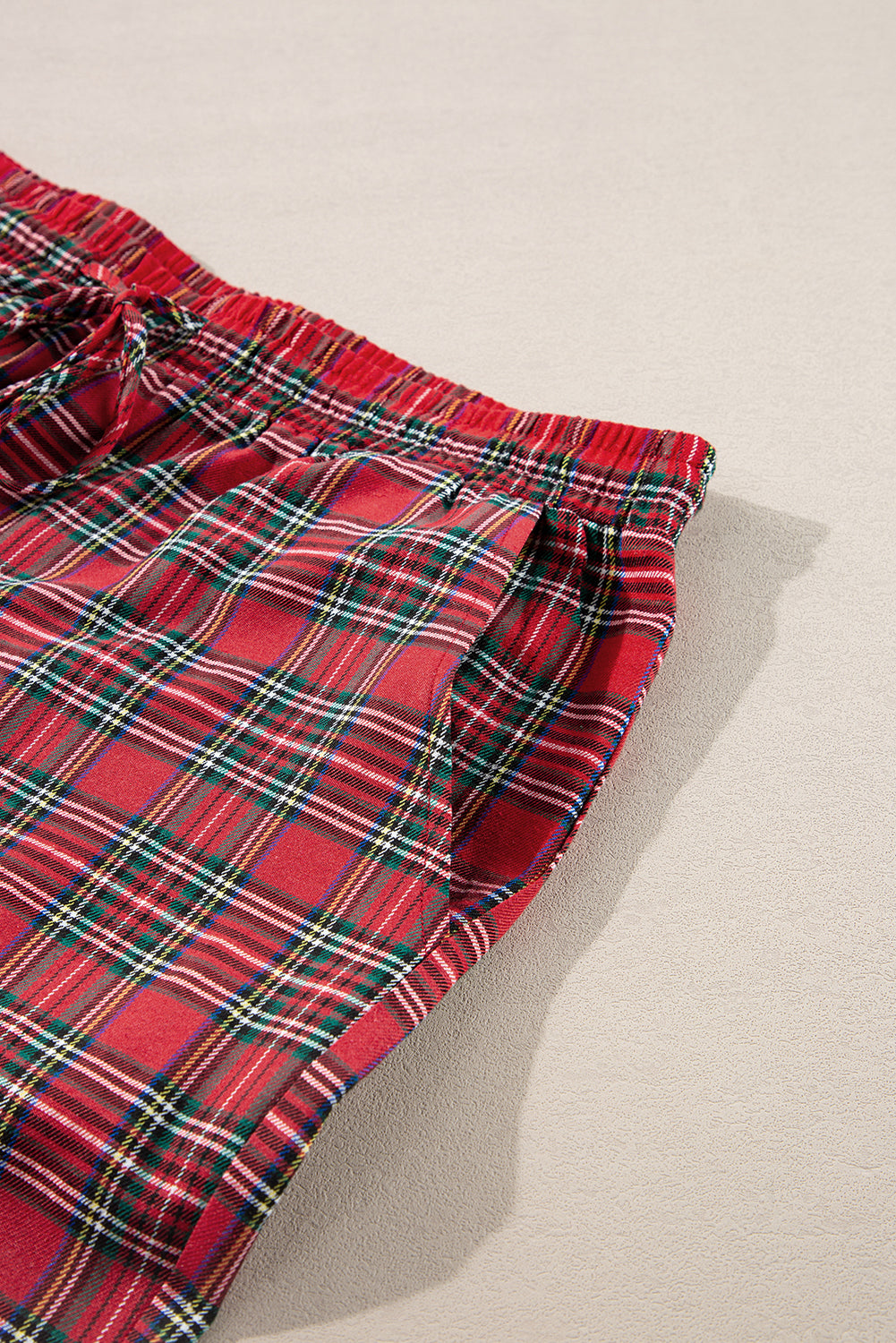 Red Plaid Pajama Set Plus Size