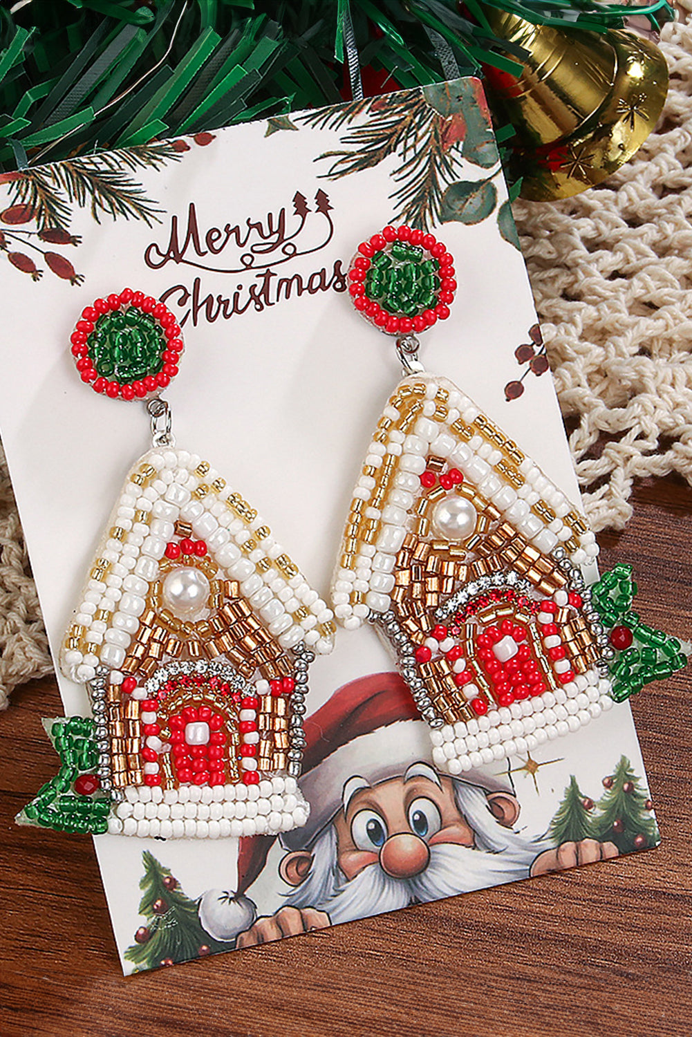 Gingerbread House Drop Earrings