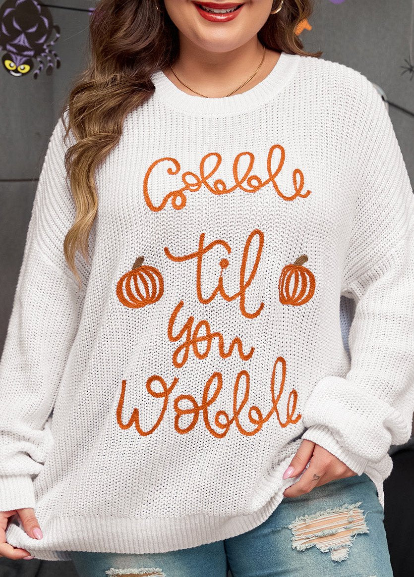 Gobble Til You Wobble Sweater Plus Size