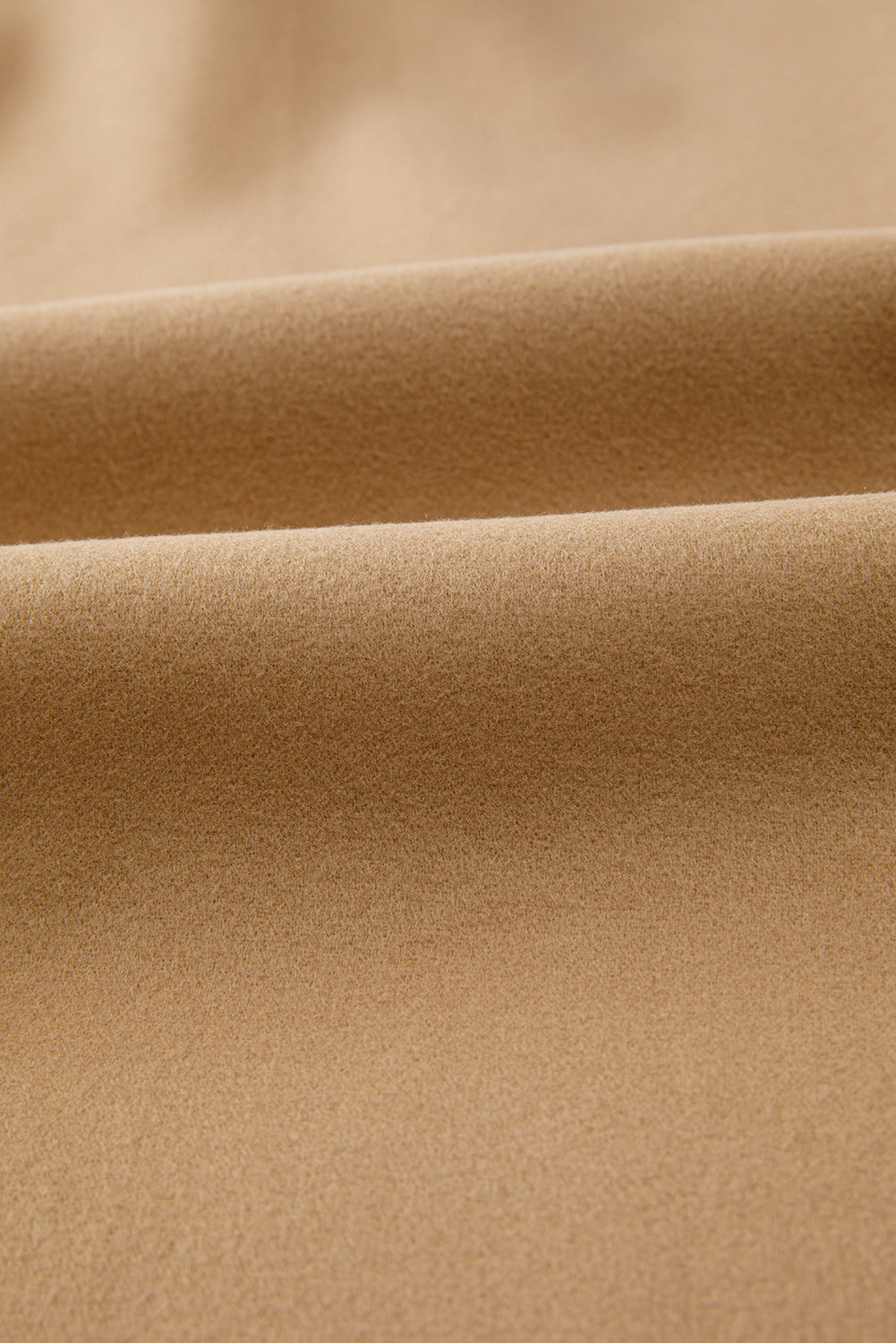 French Beige Zip Hooded Coat