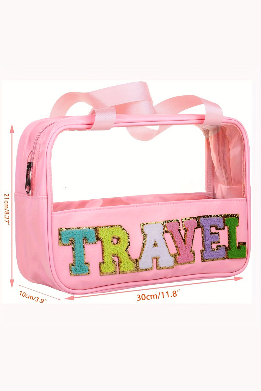 TRAVEL Clear Plastic Makeup Bag