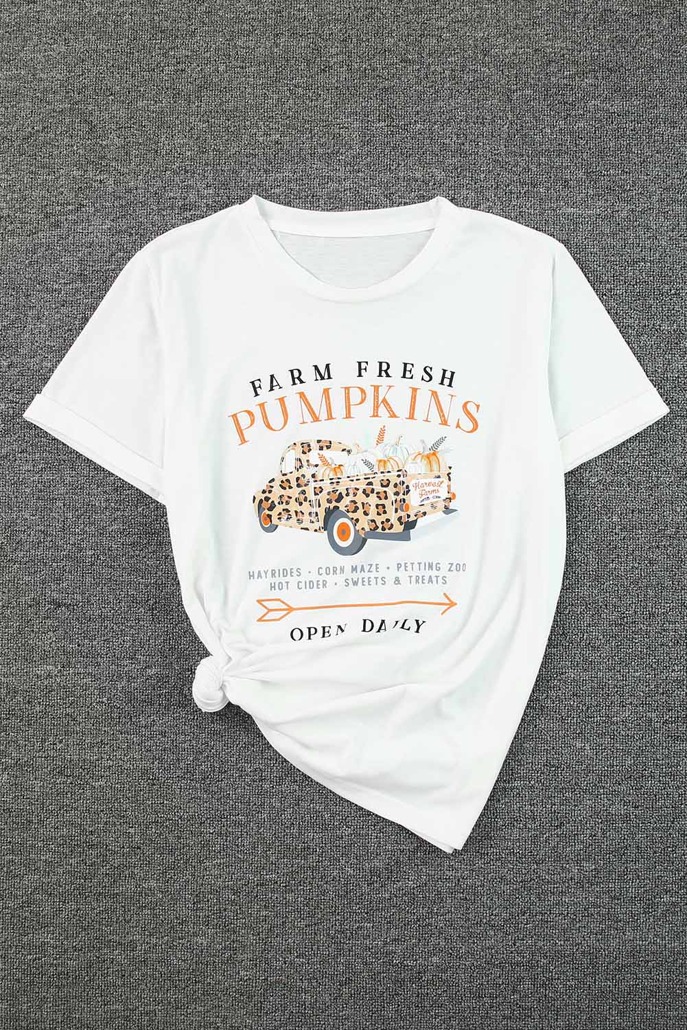 Leopard Pumpkin Truck Tee