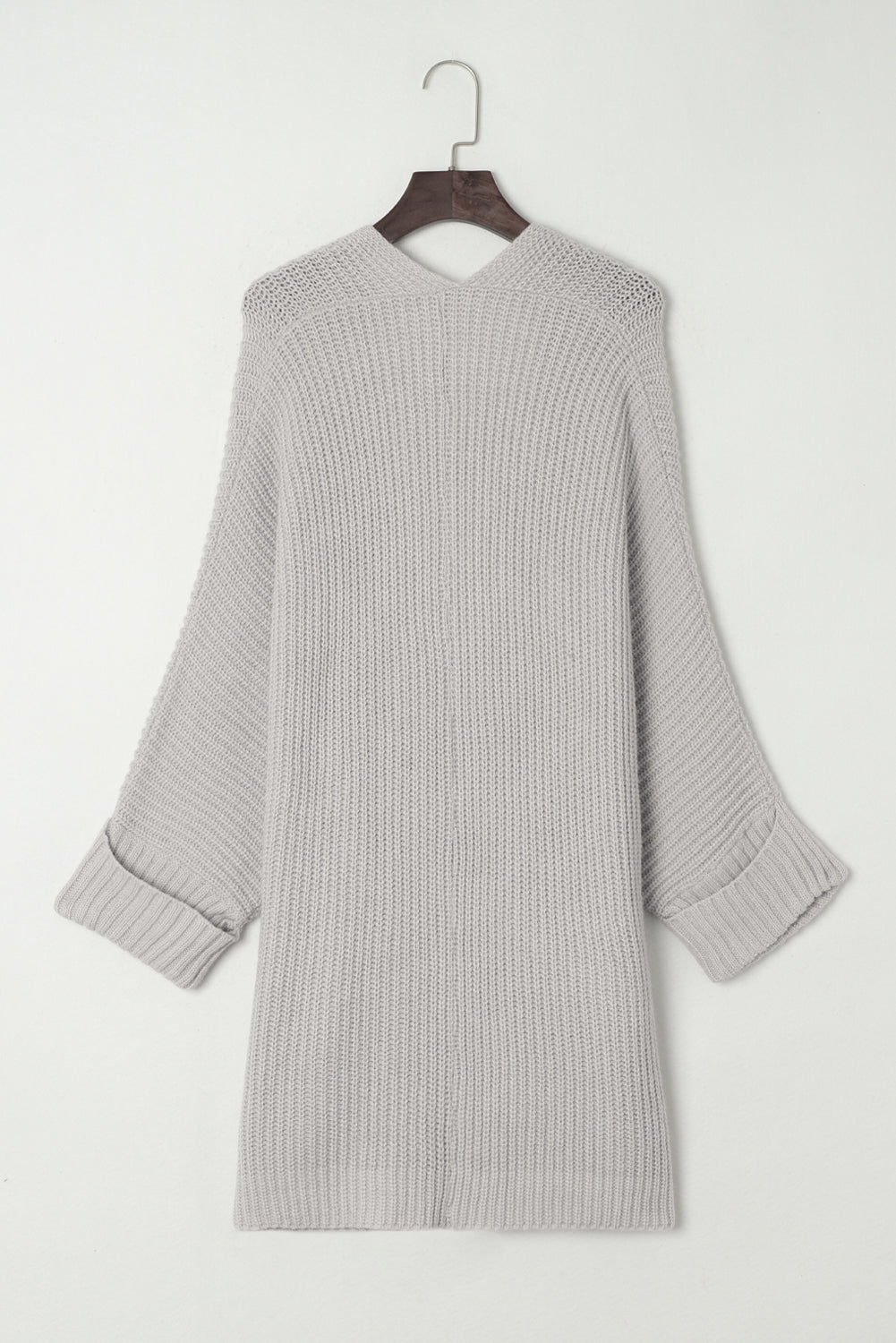 Batwing Sleeve Oversized Cable Knit Cardigan