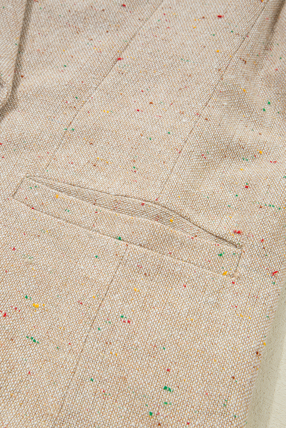 Oatmeal Single Breasted Blazer