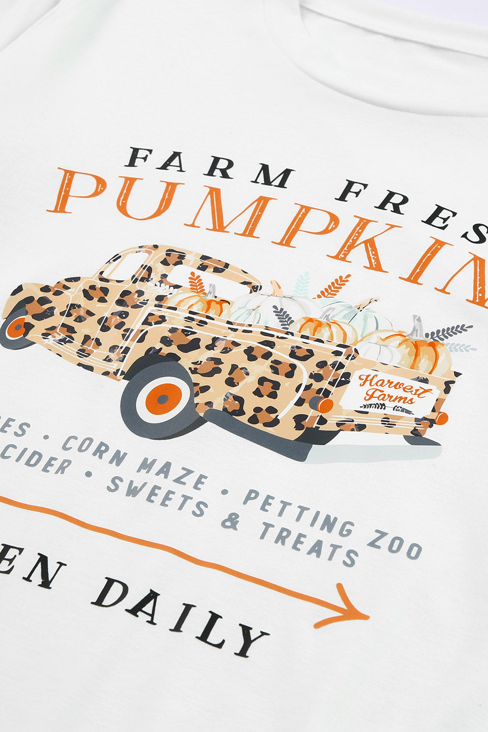 Leopard Pumpkin Truck Tee