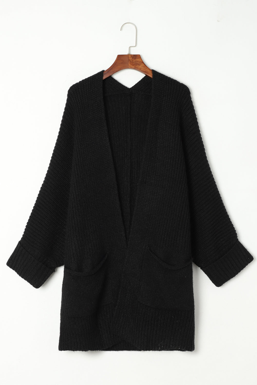 Batwing Sleeve Oversized Cable Knit Cardigan